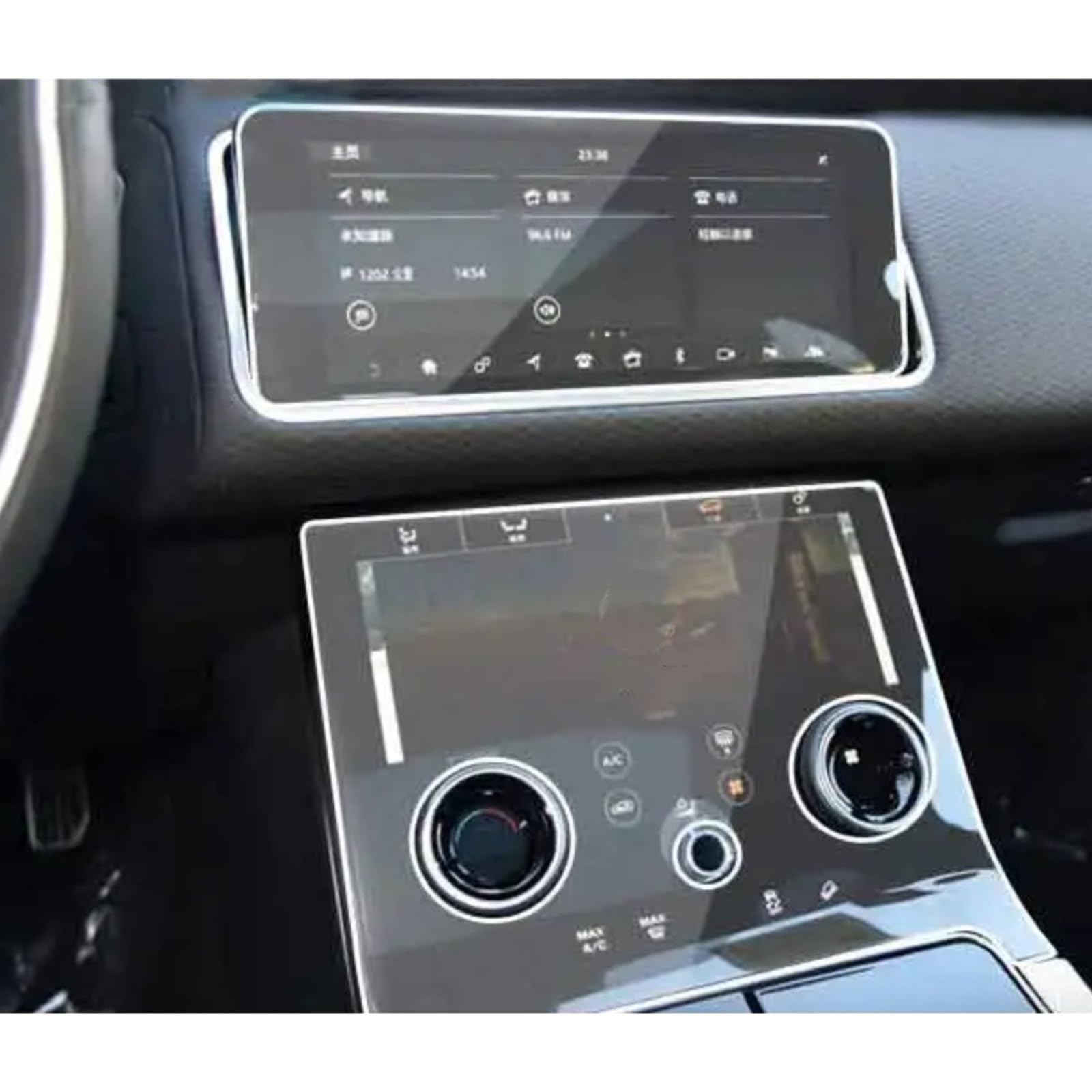 Cttabkl Auto Navigation Schutzfolie Kompatibel Mit Land Für Range Für Rover Für Velar 2019 2020 2021 Auto-GPS-Schutzfolie PET-Auto-LCD-Displayschutzfolie von Cttabkl