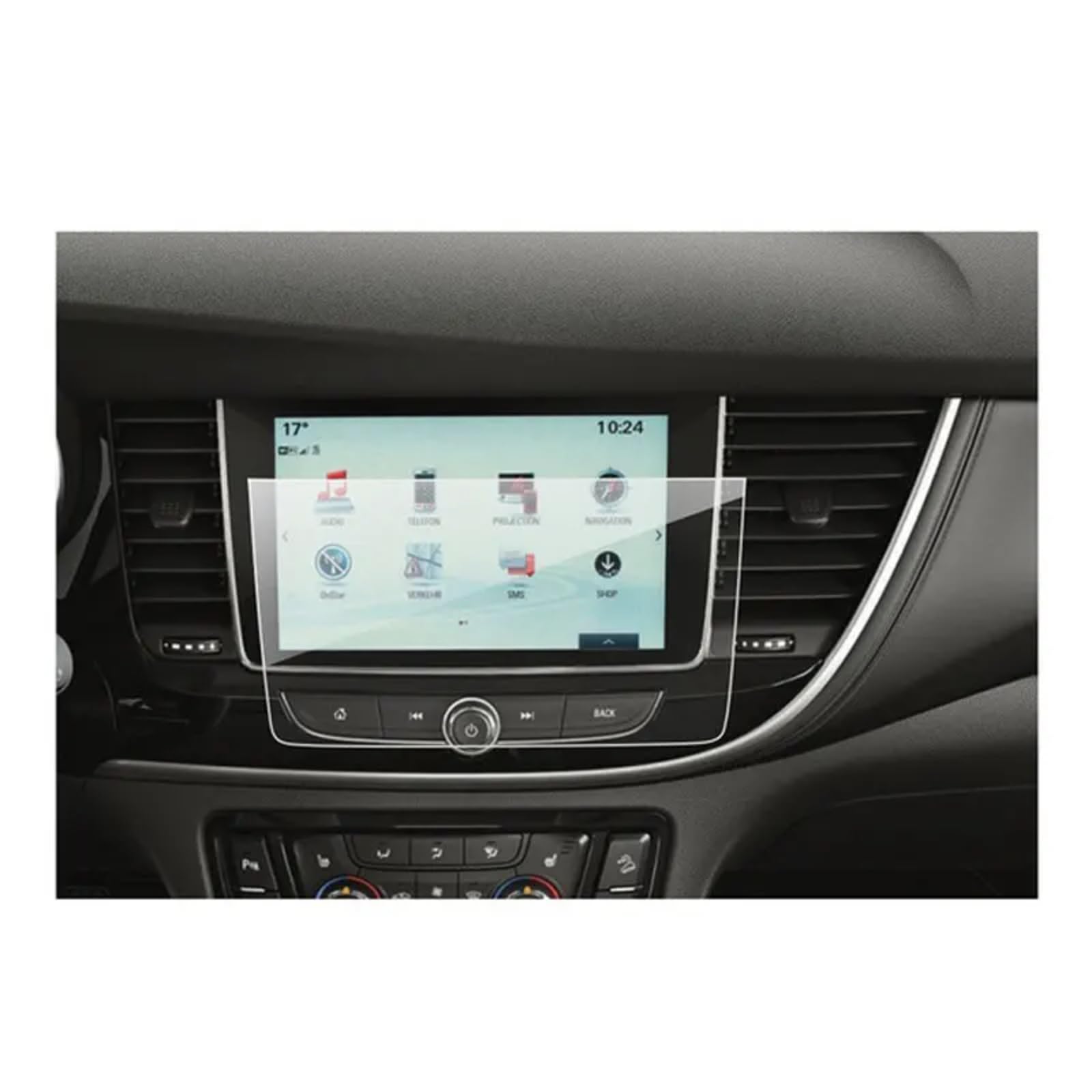 Cttabkl Auto Navigation Schutzfolie Kompatibel Mit Vauxhall Für Mokka Für X Für SUV 2018 2019 Auto-GPS-Hartglasfolie Autonavigationsdisplay Displayschutzfolie Aus Gehärtetem Glas(8 INCH) von Cttabkl