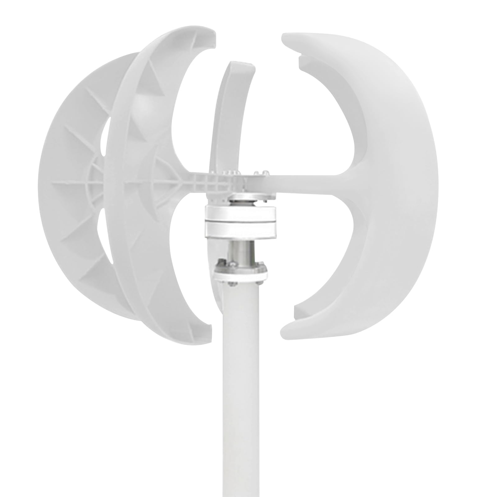 Windkraftanlage, Lantern Wind Turbine Generator mit Controller Windgenerator 5 Blades 600W 24V Weiß Laterne Elektromagnetisch Steuersystem für Wind- und Solarstraßenlampen von CuCummoo