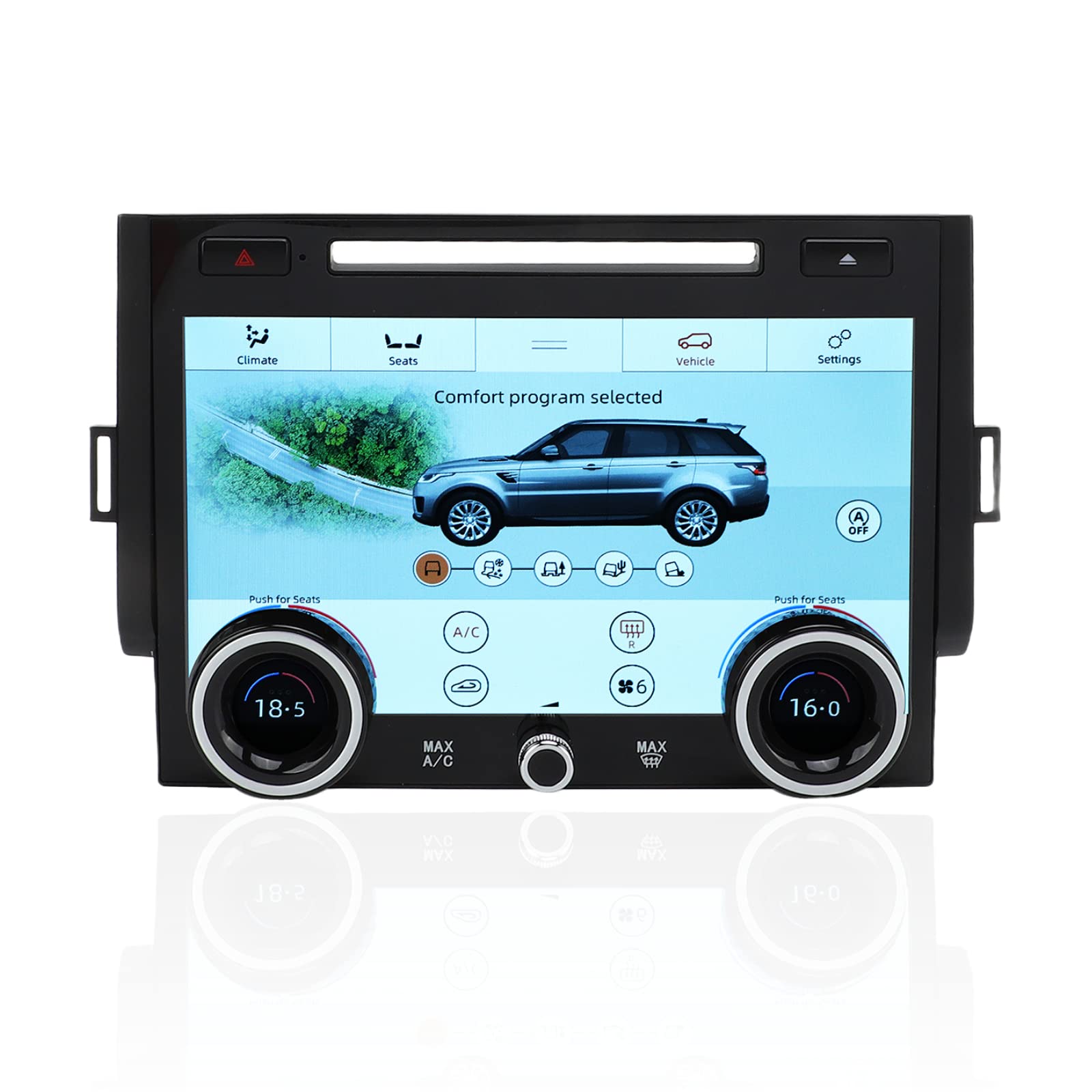 Cuifati Auto-A/C-Touchscreen, 10-Zoll-AC-Touchscreen-LCD-Bildschirm-Ersatz, Auto-UmbauzubehöR FüR Land Range Rover Sport L494 2013 Bis 2017 (mit CD-Box-Loch) von Cuifati