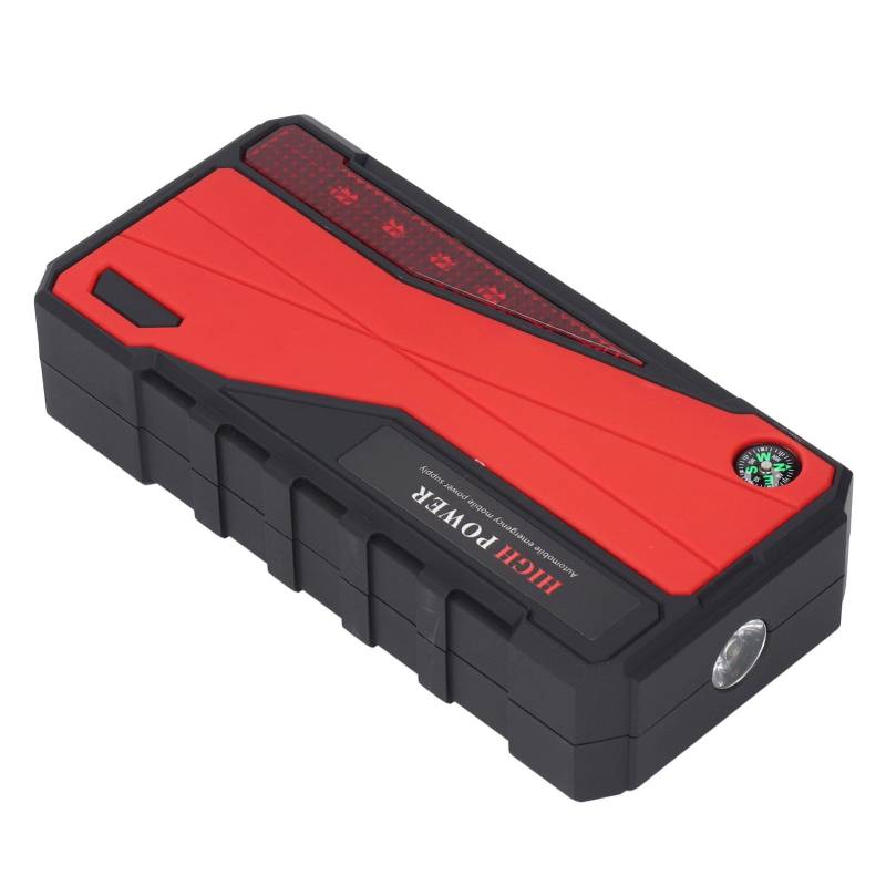 Autobatterie-Starthilfe, 12 V 1000 A Auto-Starthilfe mit Dual-USB-LCD-Display, Tragbarem Notstrom-20000-mAh-Batterieladegerät und Überbrückungskabeln für 7-Liter-Benzin- und von Cuifati