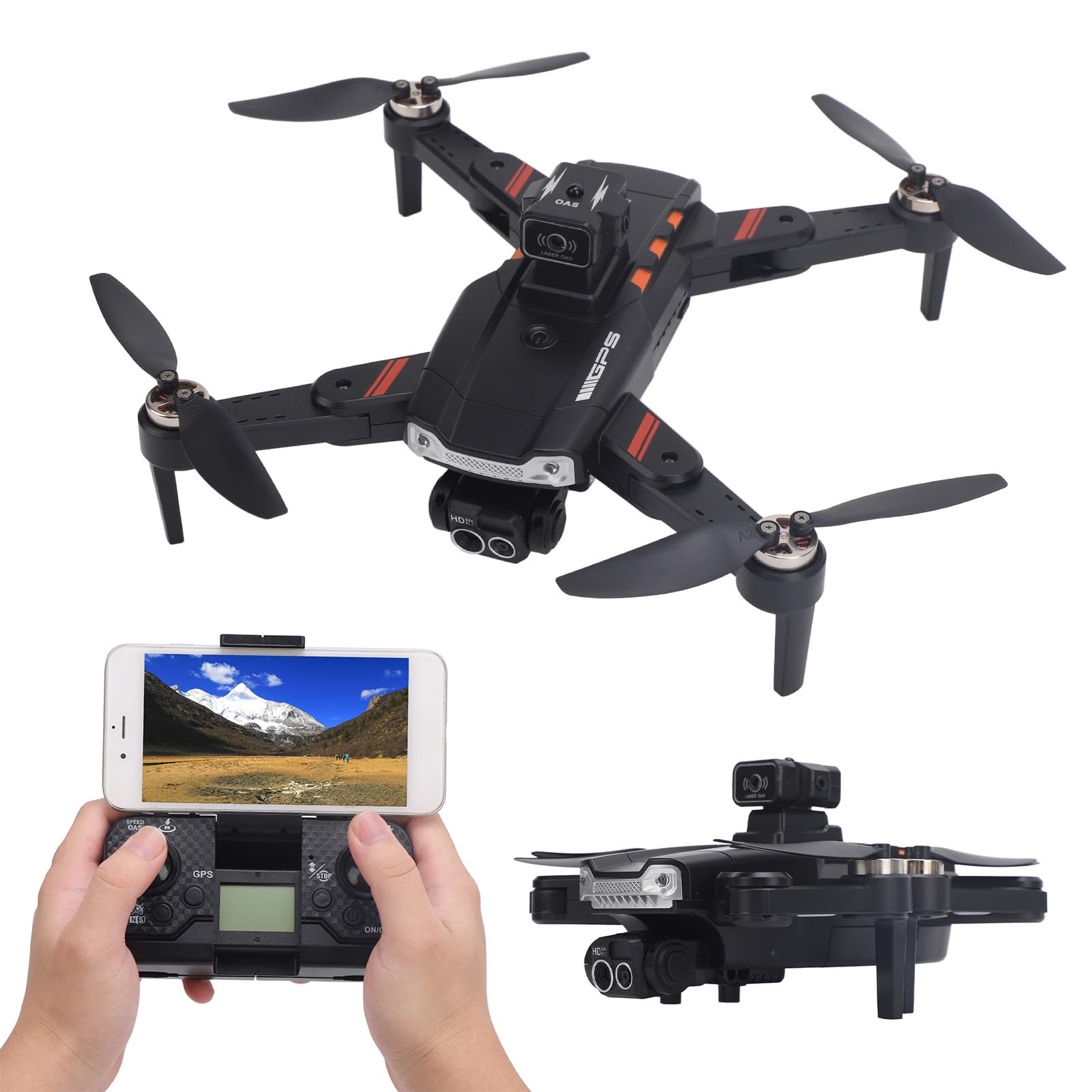 RC-Drohne mit Kameras, 8K ESC UHD Faltbare Drohne 2,4 G WiFi -Drohnen für Erwachsene Kinder Anfänger, Bürstenloser Motor RC Quadcopter mit 360° Hindernisvermeidungsgestenfoto von Cuifati