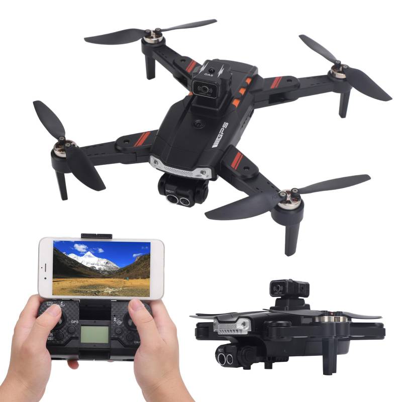 RC-Drohne mit Kameras, 8K ESC UHD Faltbare Drohne 2,4 G WiFi -Drohnen für Erwachsene Kinder Anfänger, Bürstenloser Motor RC Quadcopter mit 360° Hindernisvermeidungsgestenfoto von Cuifati