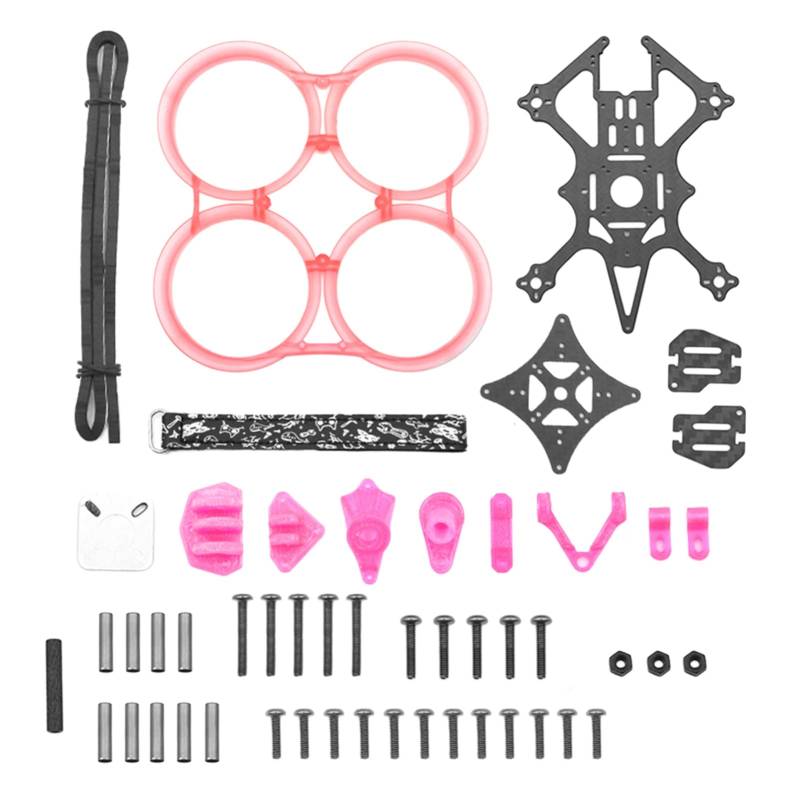 Culnflun 2,5 -Zoll -Rackrahmen Carbonfaser -RC -Drohnenzubehör für MonsterRC (Pink) von Culnflun