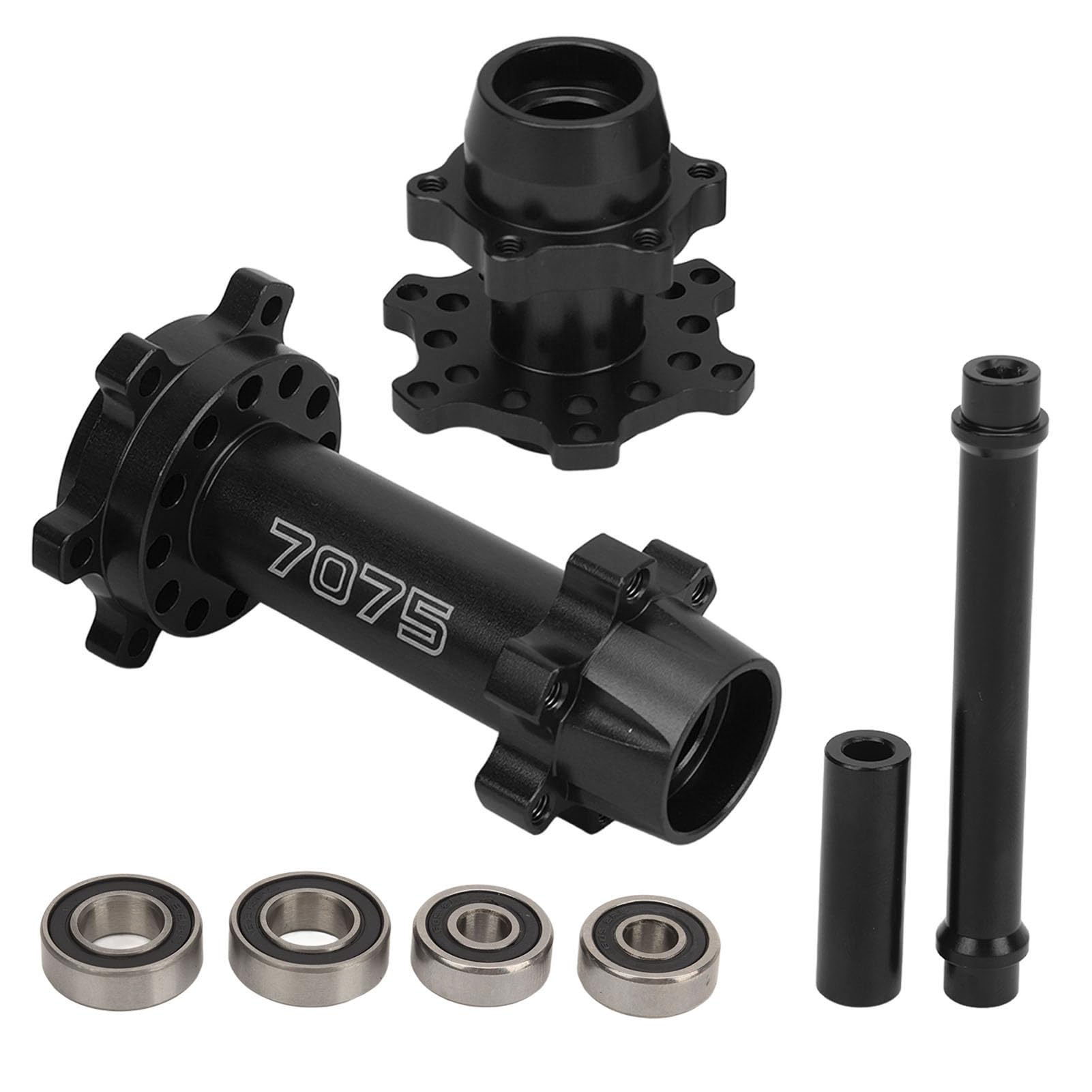 Culnflun Aluminum Durability Upgraded Front Rear Wheel Hex Hubs for LOSI 1/4 Promoto MX Electric Motorcycle (Black) von Culnflun