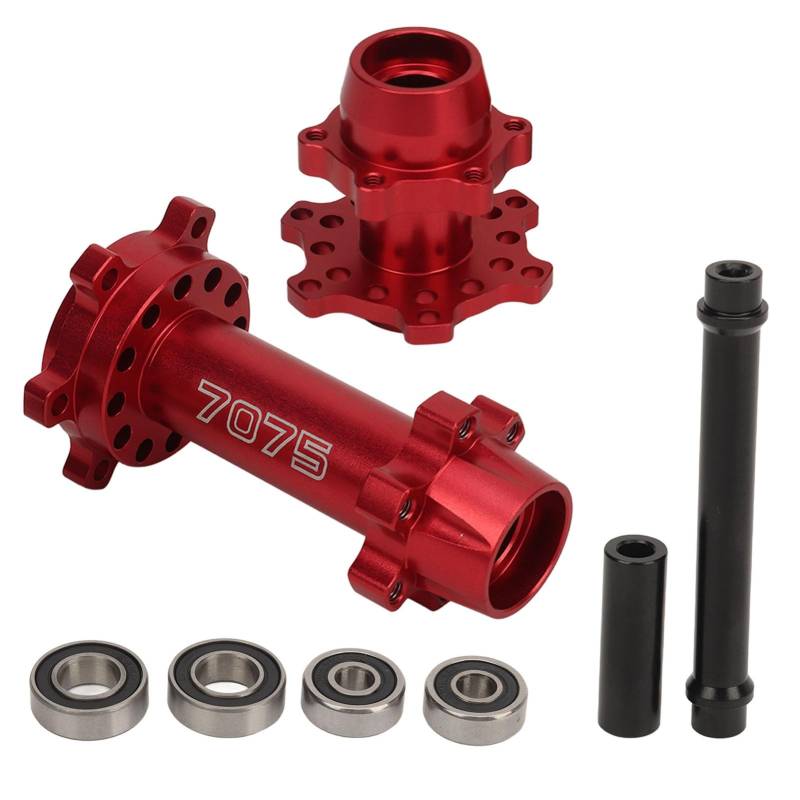 Culnflun Aluminum Durability Upgraded Front Rear Wheel Hex Hubs for LOSI 1/4 Promoto MX Electric Motorcycle (Red) von Culnflun