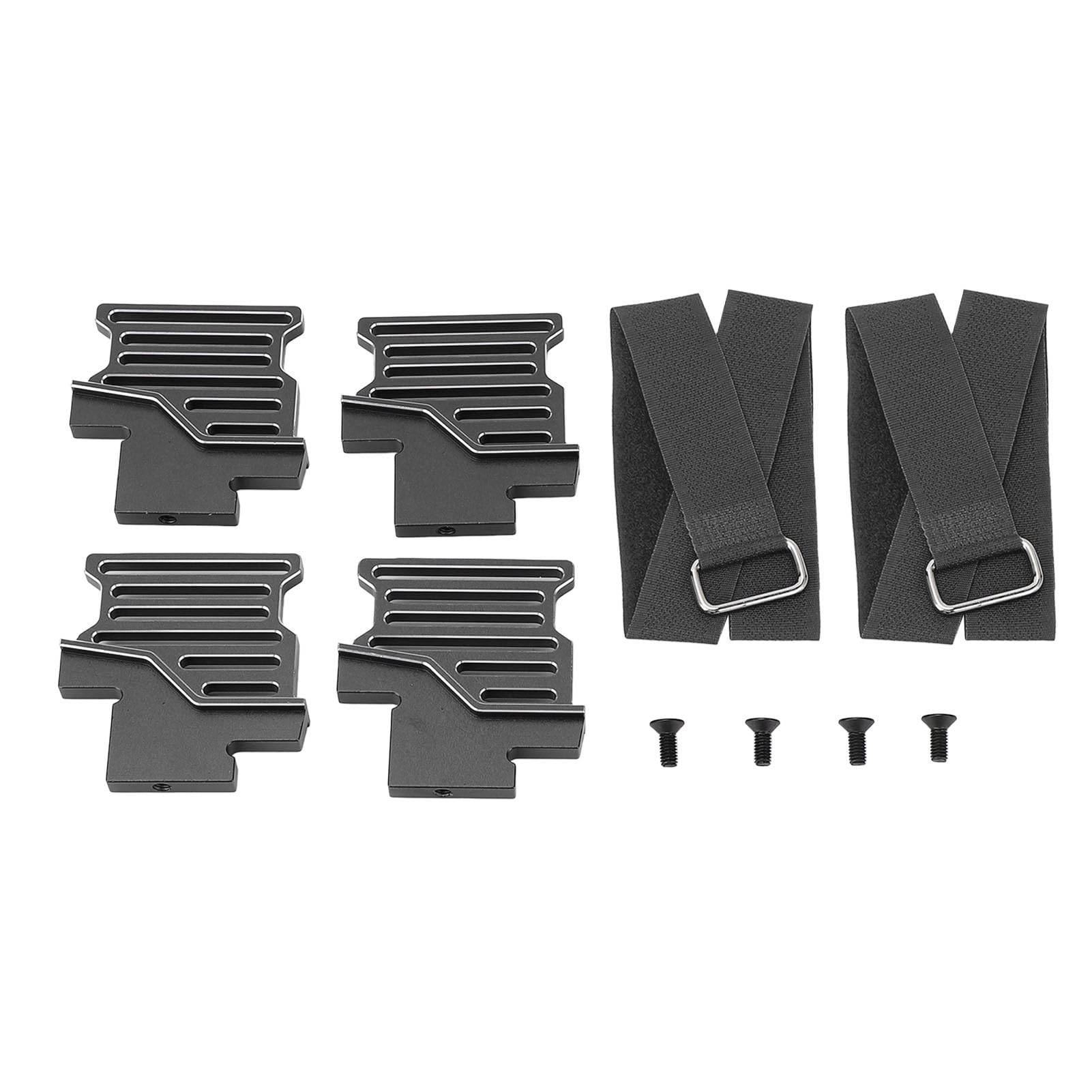 Culnflun RC -Auto -Batteriehalter Set Aluminiumlegierung Batterie erhöhte Halterung für Traxxas 1/6 8s (Black) von Culnflun