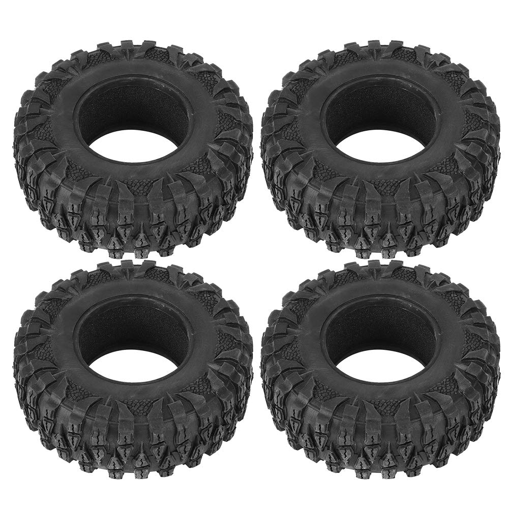 Culnflun RC -Auto -Gummi -Reifen, 4pcs tragen resistent RC Crawler Wheel -Reifen Zubehör 2,2 Zoll, Haltbarkeit Alle Geländereifen für RC -Autos von Culnflun