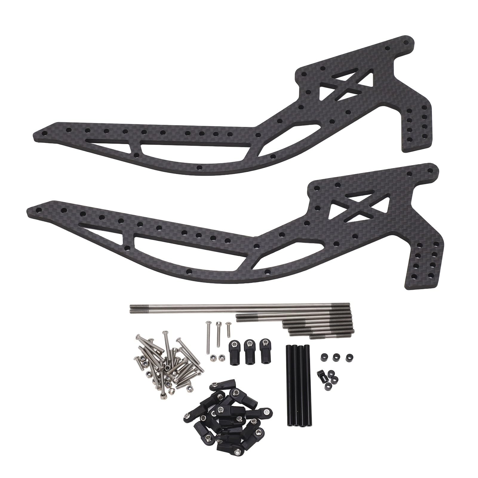 Culnflun RC Crawler Radstand Chassis Kit Sturdy Hochfestes Kohlefaser -Chassis -Rahmentrainer für 1/10 RC Crawler Schwarz von Culnflun