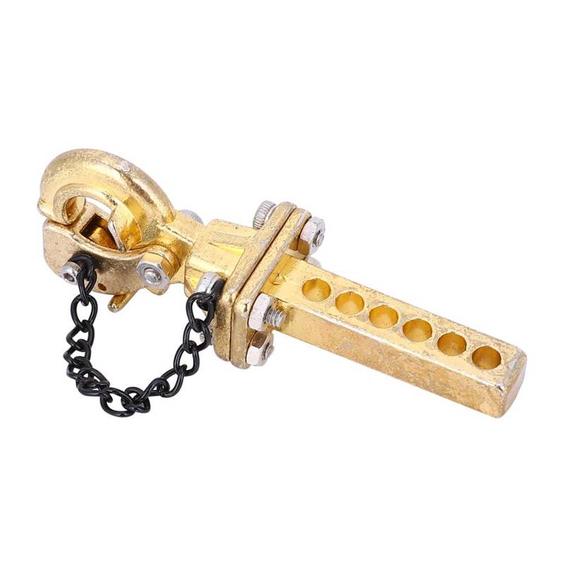 Culnflun RC Trailer Hook, 1pcs Metallanhänger Haken Zubehör Ersatzteile, fit 4 6 scx10 RC Crawler RC Anhängerhaken (Gold) von Culnflun