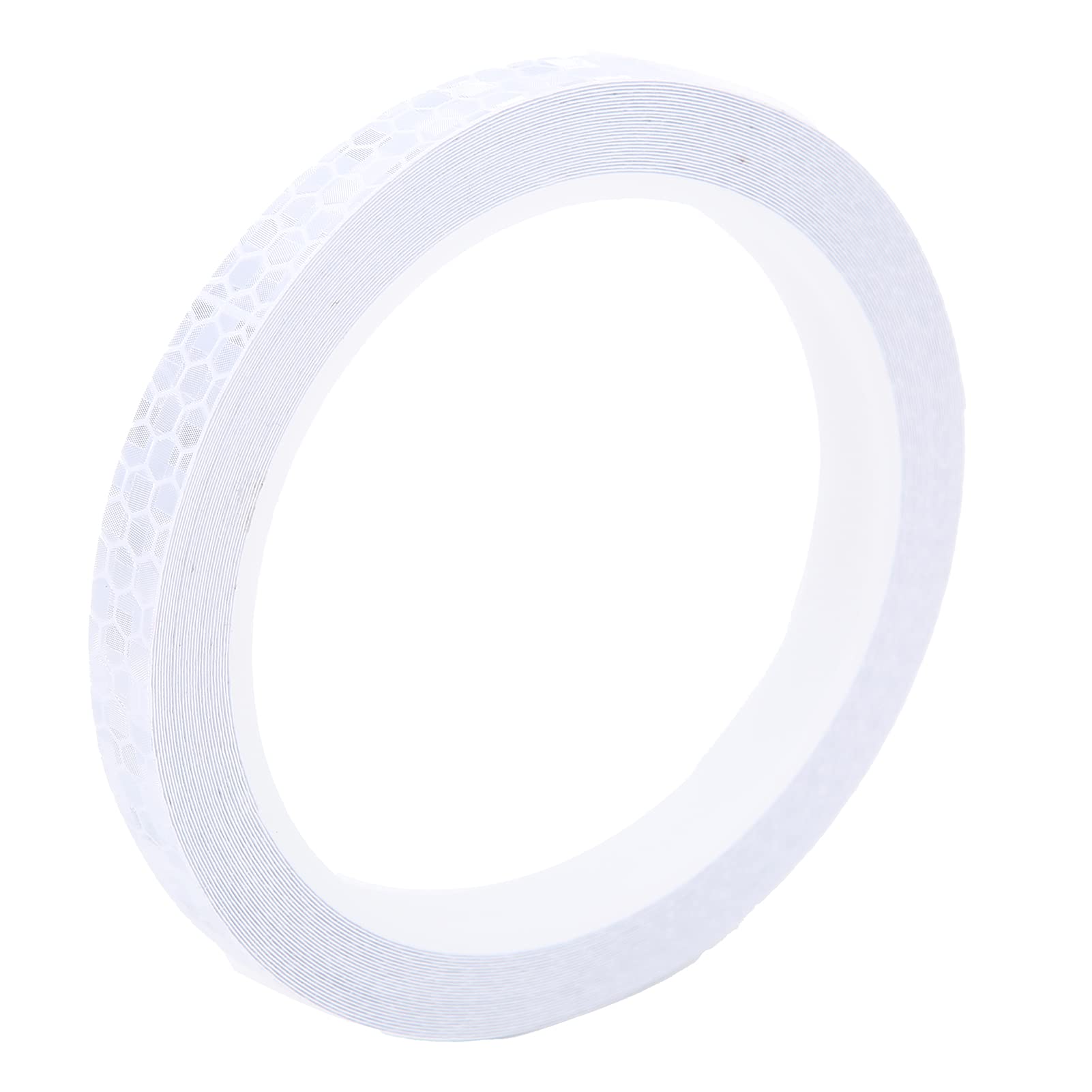 Culnflun Reflektierendes Klebeband, wasserdichter Leuchtstreifenaufkleber mit sechseckigem Muster, für Auto-Motorrad-Heimwerker (White) von Culnflun