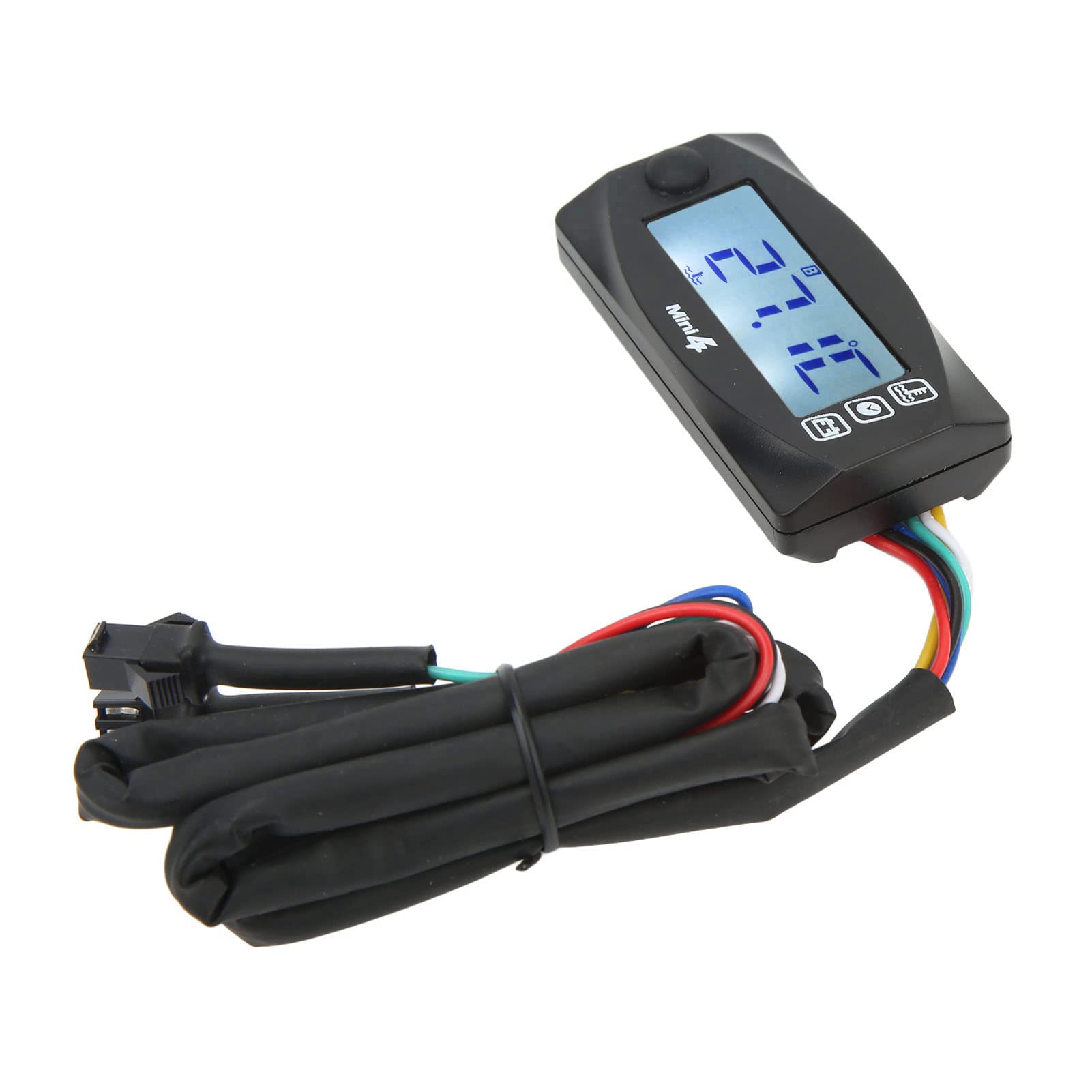 Einheitliche Digitalanzeige, Übertemperaturalarm, Wasserdicht, Einfache Installation, Motorrad-Temperaturanzeige DC12V für Motorräder (M12 * 1,5) von Cuque