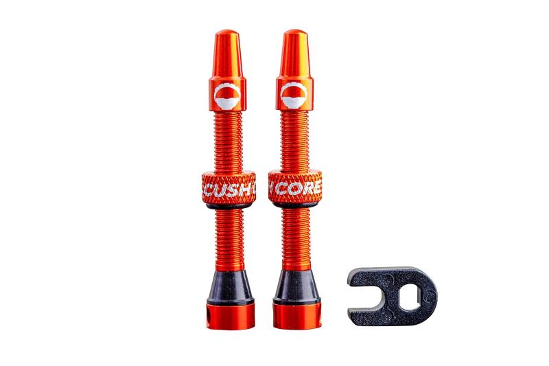 Cushcore Tubeless-Ventil – 44 mm (Paar) – Orange von CushCore