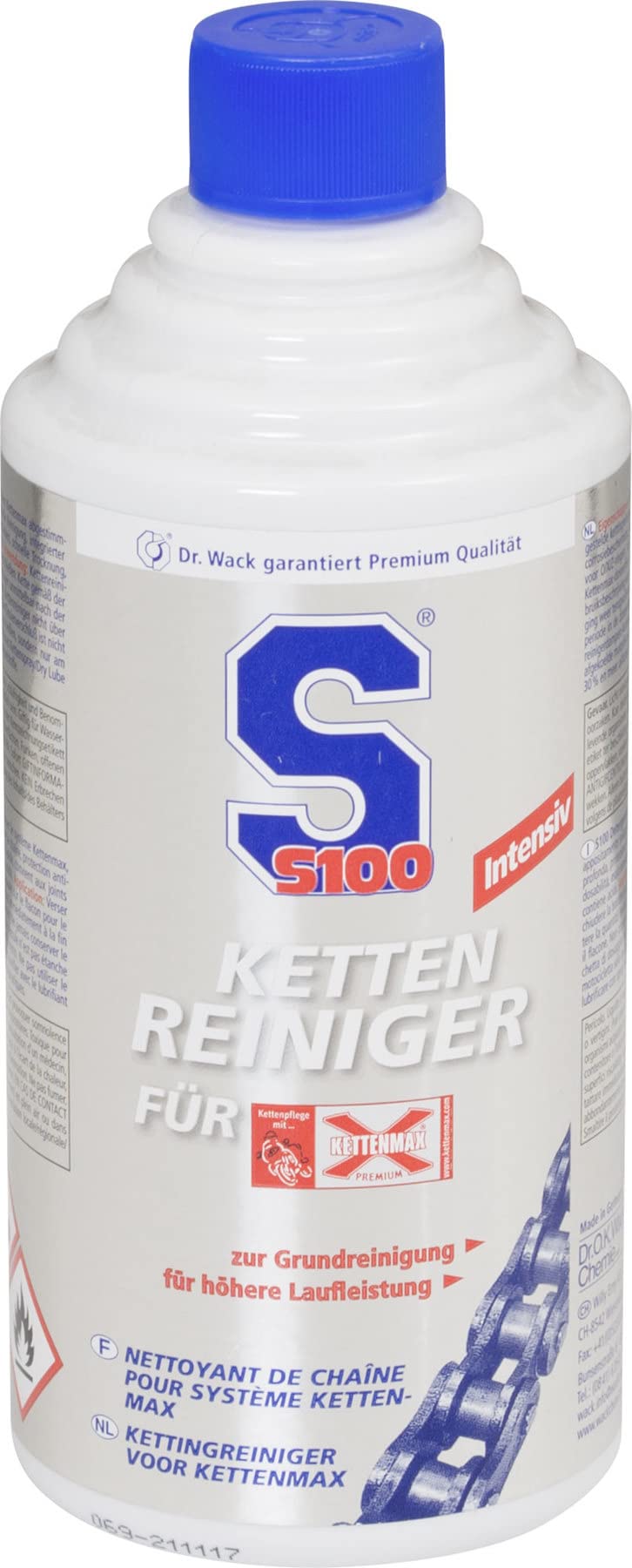 Dr. Wack S100 Kettenreiniger für Kettenmax Inhalt 500 ml von Custom Chrome