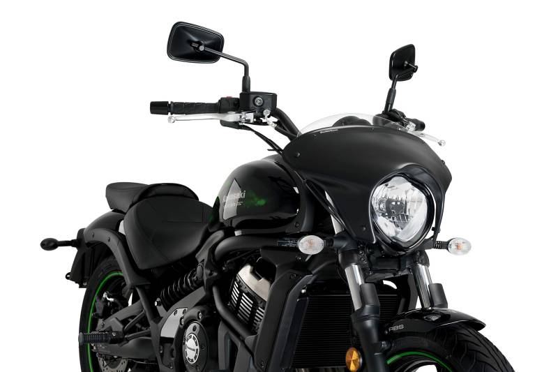 Batwing SML Kurzer Bildschirm Transparent für Kawasaki Vulcan S 17'-22', Kawasaki Vulcan S Café 17'-22' von Customacces