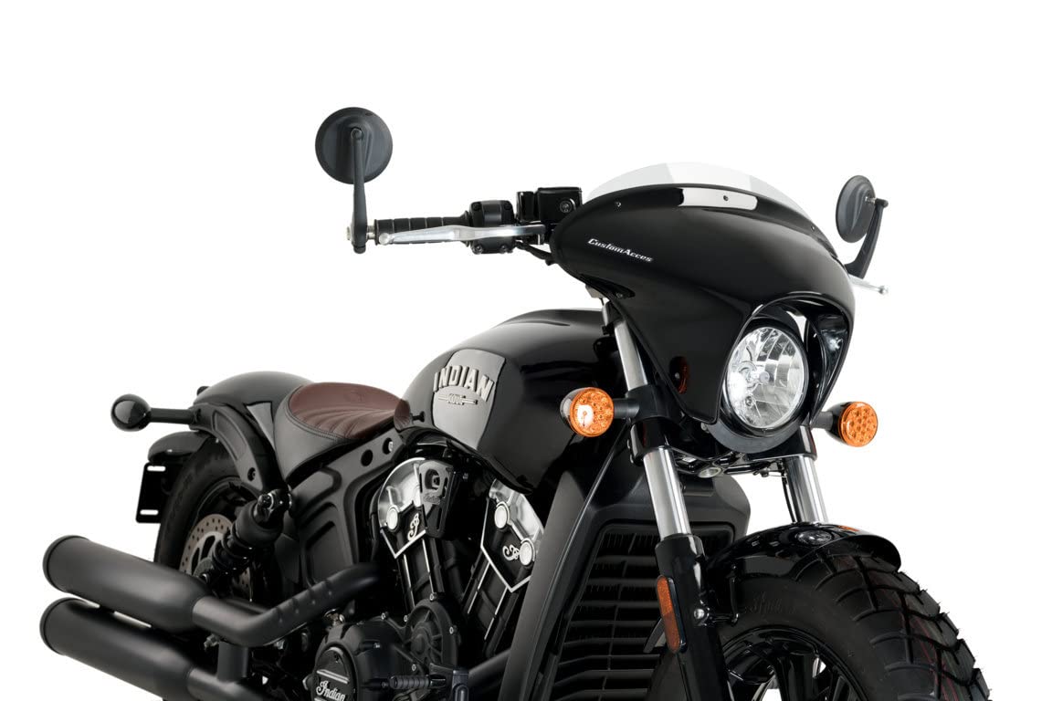 Batwing SML Kurzer Scheibe Transparent für Indian Scout Bobber 18'-21' von Customacces