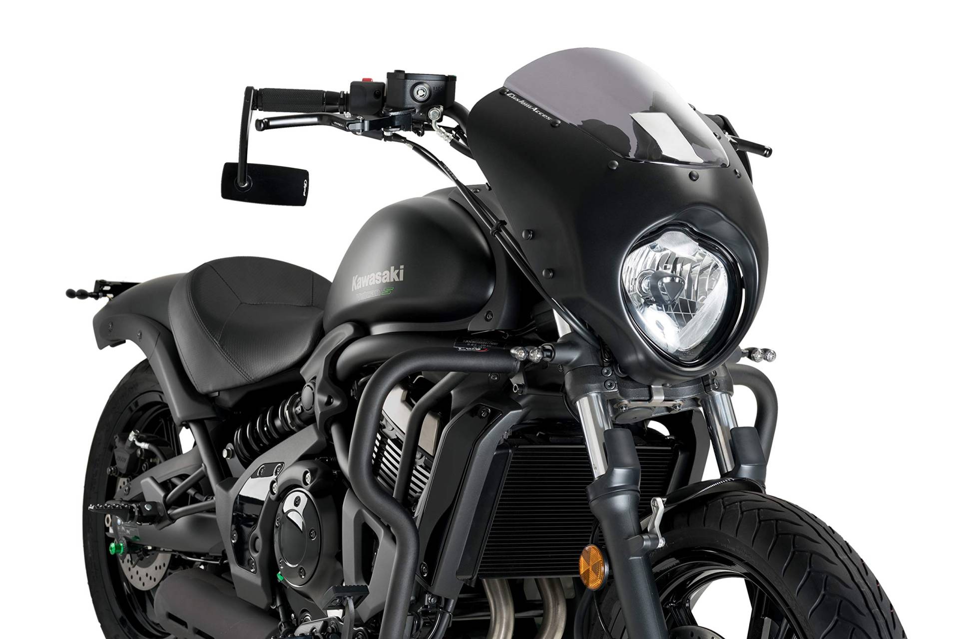 Verkleidungscheibe Modell Dark Night Getönt für Kawasaki Vulcan S 17'-22', Kawasaki Vulcan S Café 17'-22' von Customacces