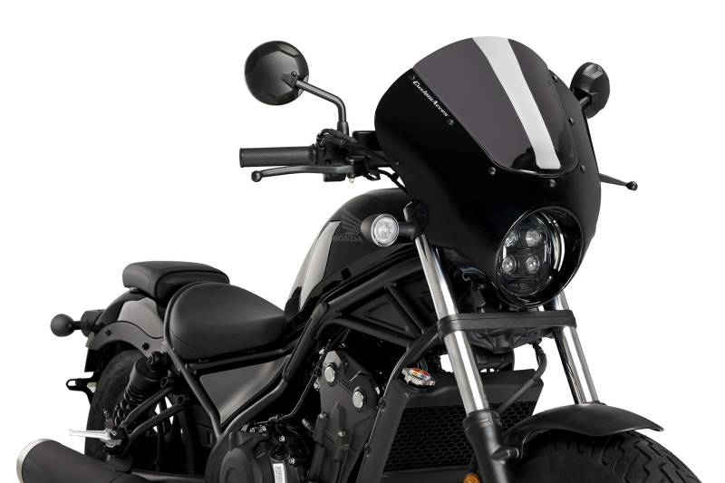 Customacces Verkleidungscheibe Modell Dark Night Getönt für Honda CMX 500 Rebel 20'-22' von Customacces