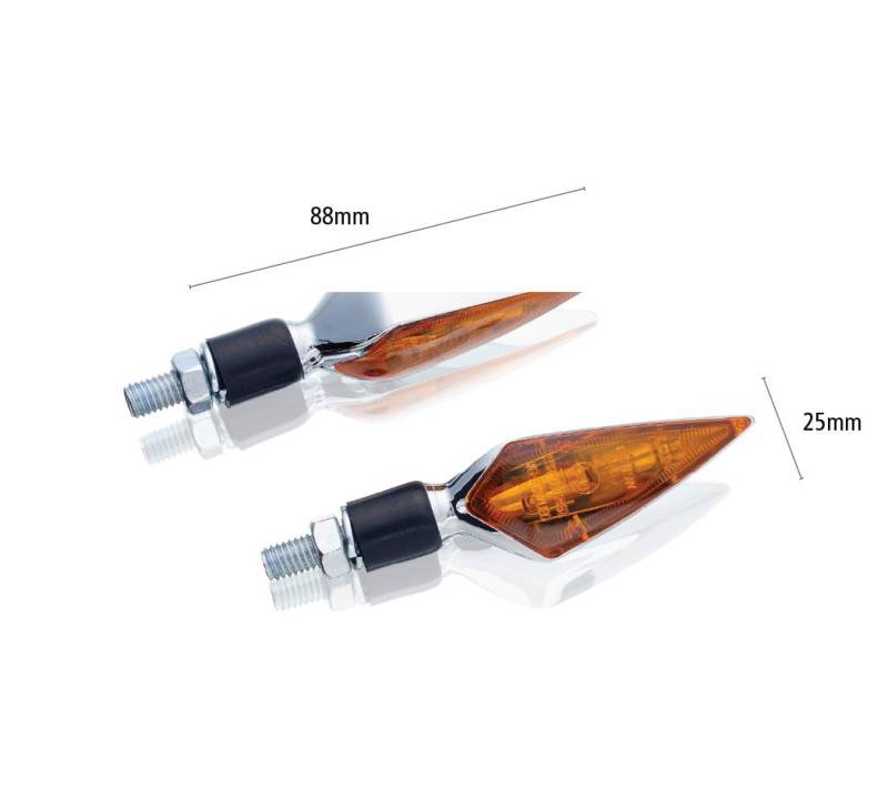 Customacces IB0001J Blinker Set Bisturi Model Transparent Glas Homologiert von Customacces