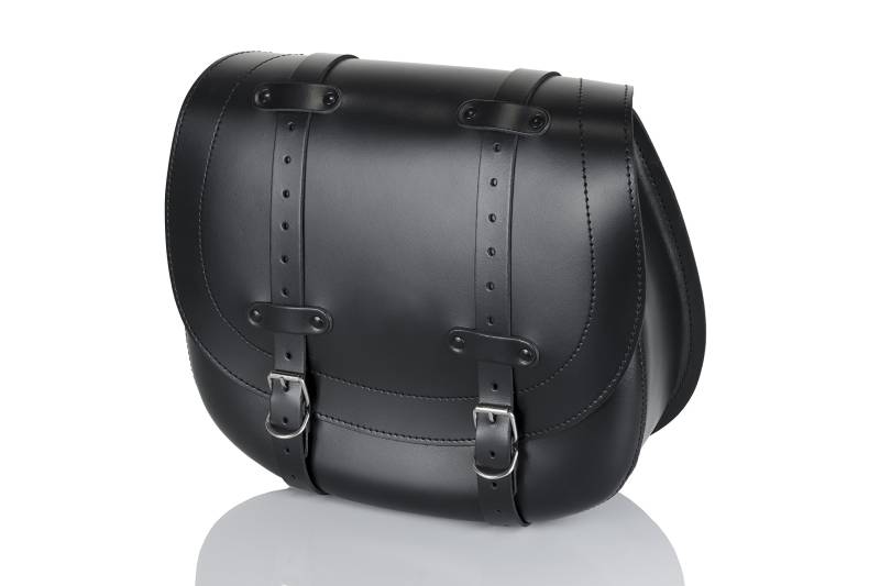 Customacces Leder Satteltasche Richtig HD AP0008N Model Black, Schwarz, Größe Size von Customacces