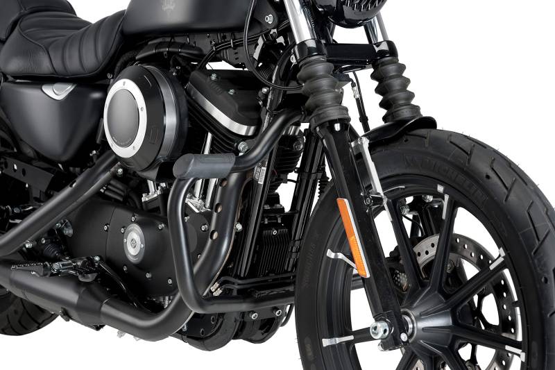 Customacces Sturzbügel Mustache Modell Edelstahl Harley Davidson Sportster 1200 Superlow 04'-15' von Customacces