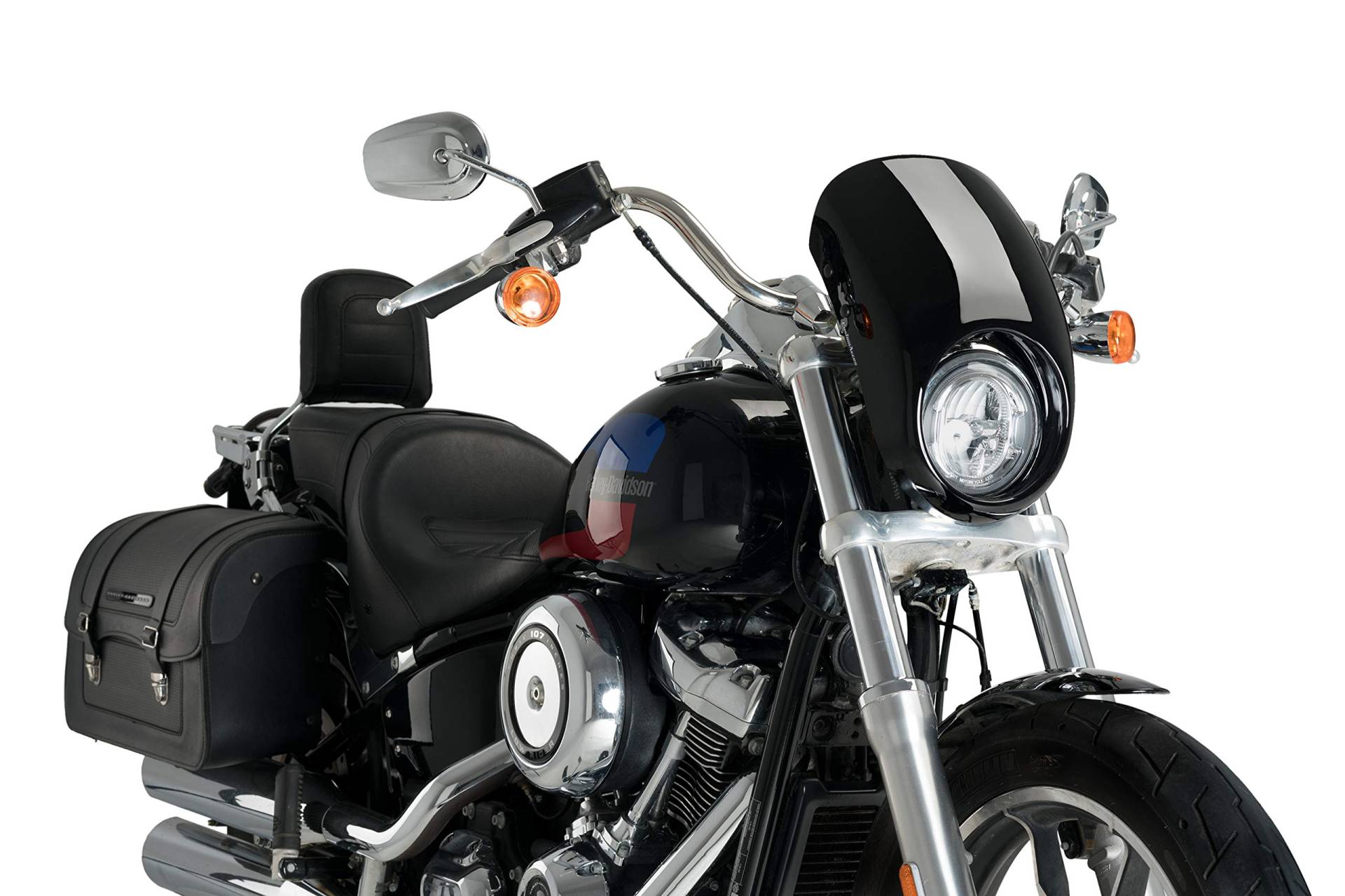 Customacces Verkleidungscheibe Anarchy für Harley Davidson Softail Low Rider FXLR 18'-20' von Customacces