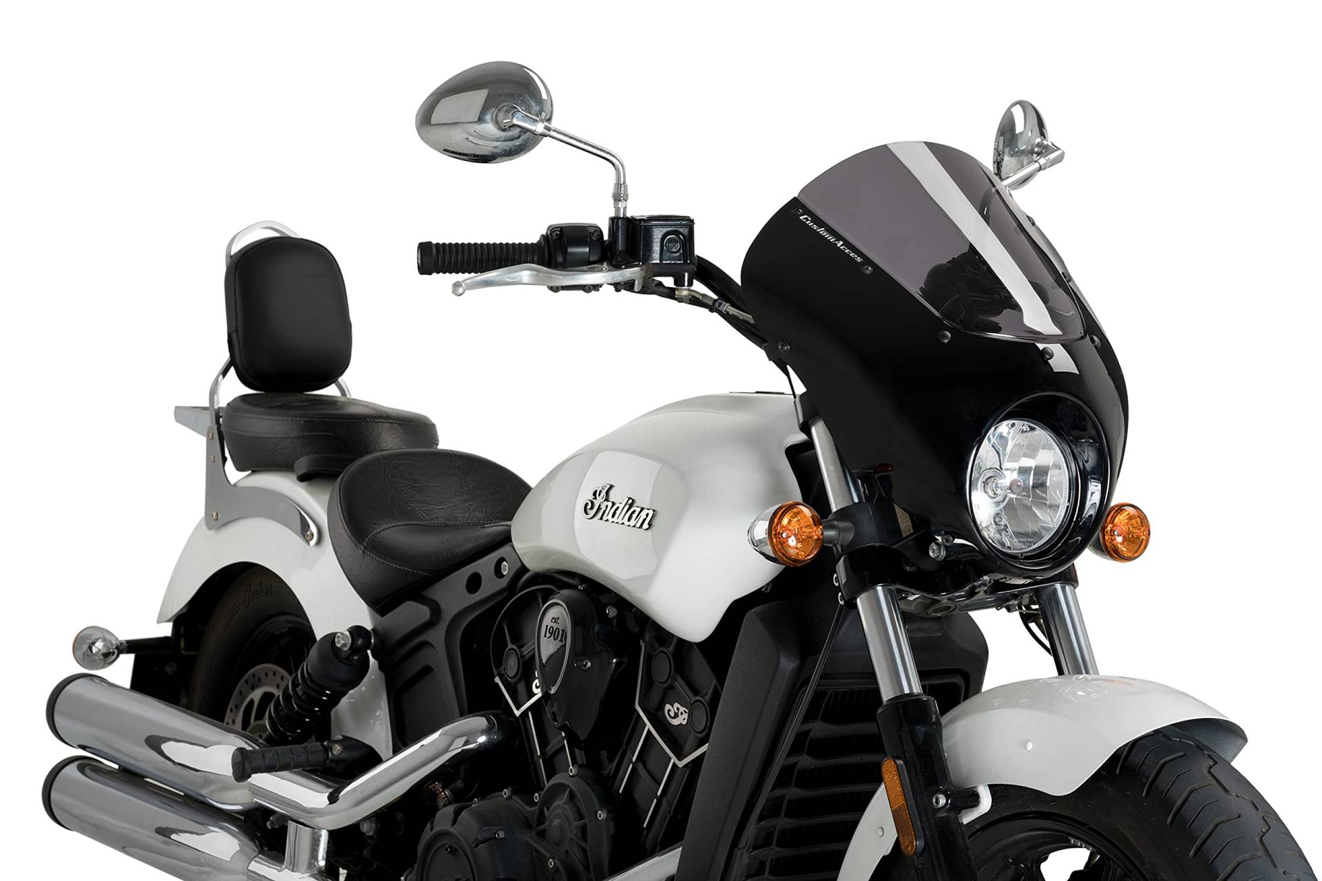 Verkleidungscheibe Modell Dark Night Stark Getönt für Indian Scout 15'-21', Indian Scout Bobber Sixty 16'-21', Indian Scout Sixty 16'-21' von Customacces