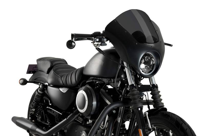 Customacces Verkleidungscheibe Modell Dark Night Stark Getönt für Harley Davidson Sporster Iron XL883N 09'-20' von Customacces