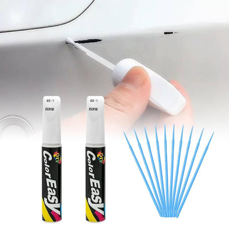 Cutiolly Lackstift Auto,2pcs Lackstift Weiß,Lackstift Auto Weiß,Lackstift Weiß Glänzend,Auto Reparatur Lack,Lackstifte Für Auto Kratzer,Auto Kratzer Reparatur Stift,für Auto Kratzer Reparatur von Cutiolly