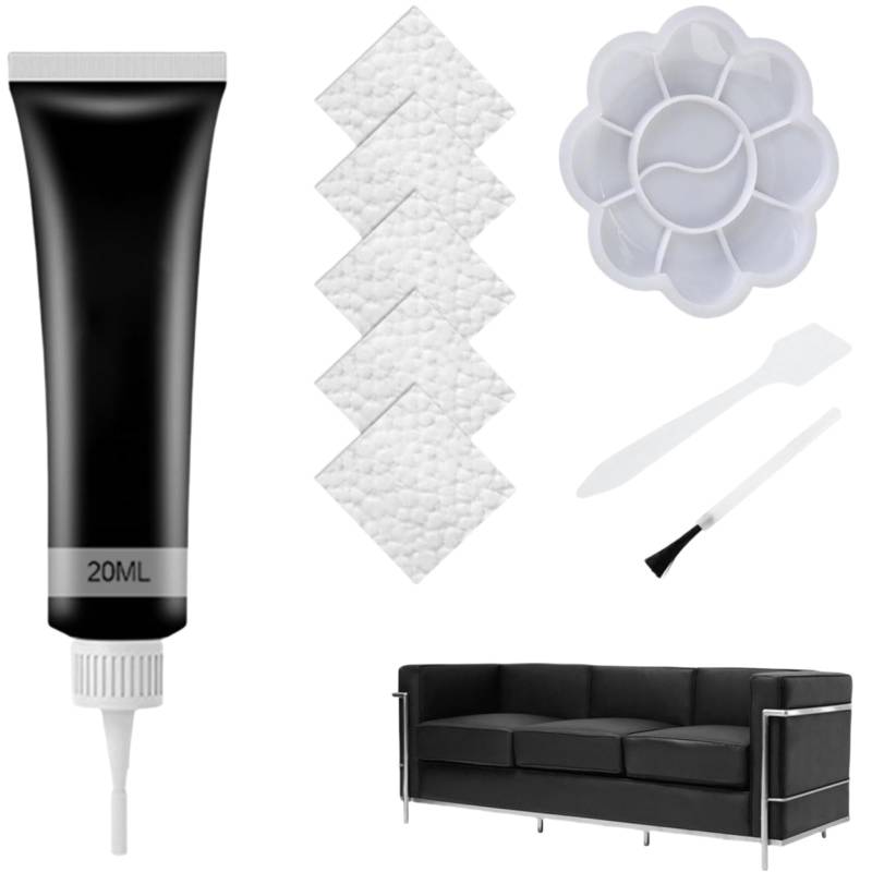 Cutiolly Leder Reparatur Set,Lederreparatur Creme,Leder Restaurator,Flüssigleder Leder Reparatur,Vinyl Polster Reparatursatz,Sofa Leder Reparatur,Leder Reparatursätze für Autositze,Sofas von Cutiolly