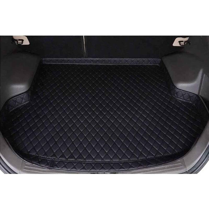 CutuLi Auto Leder Kofferraummatte FüR MG ZS MG4 MG5 ZS EV 2022 2023, Kofferraumwanne Schutzmatte Teppich rutschfest Innenmatte Zubehör, G/Black1 von CutuLi