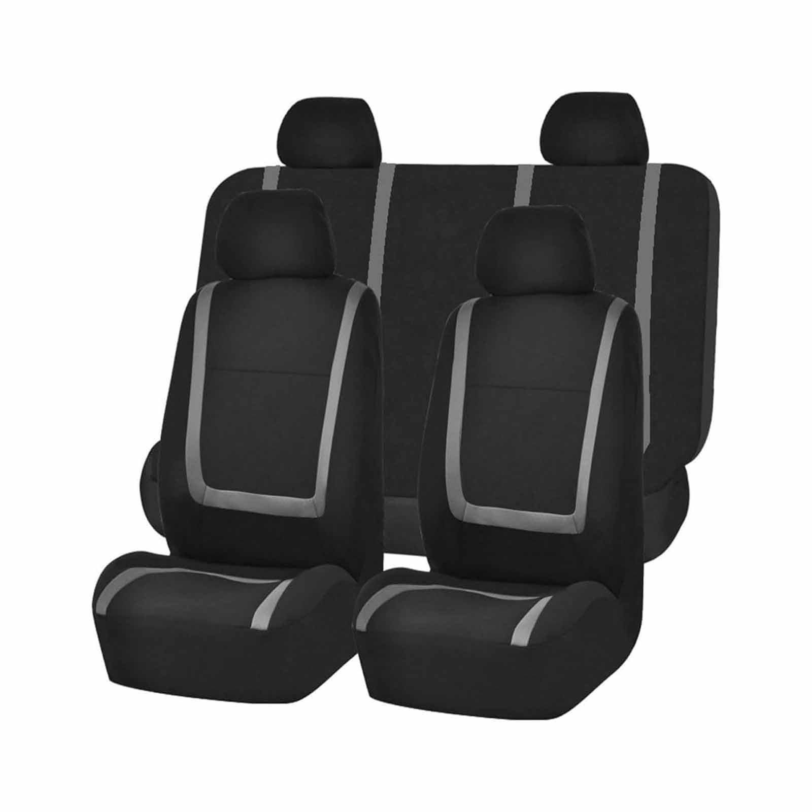 Auto Sitzbezüge Set FüR Mazda CX-5 CX5 2.Gen 1.Gen KF KE 2012-2024, Sitzbezüge Sitzschoner sitzbezüge Set Vordersitze und Rückbank Innenraum Zubehör, D/Black Gray von CutuLi