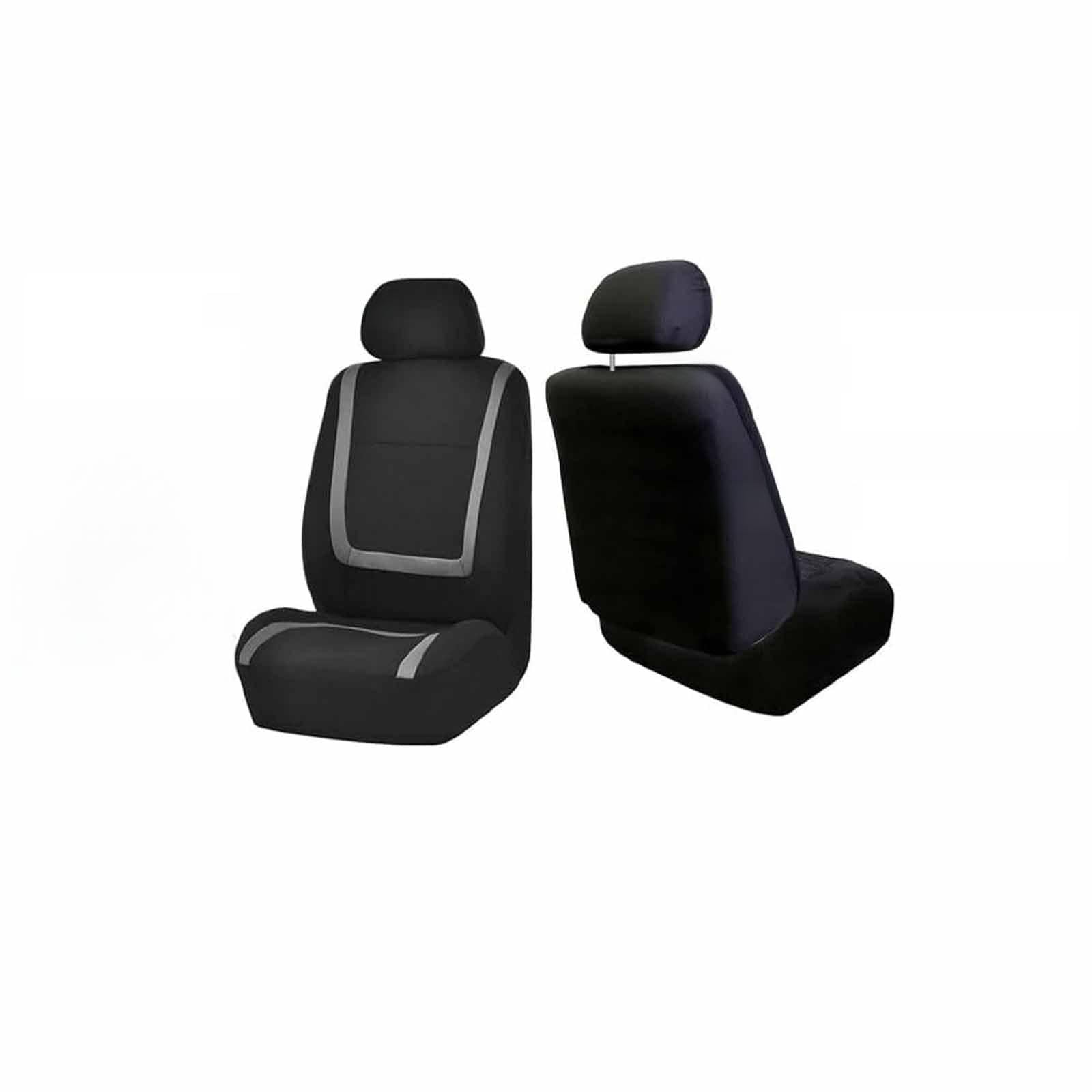 Auto Sitzbezüge Set FüR Mini Cooper (2006-2014) [R56], Sitzbezüge Sitzschoner sitzbezüge Set Vordersitze und Rückbank Innenraum Zubehör, D/Black Gray von CutuLi