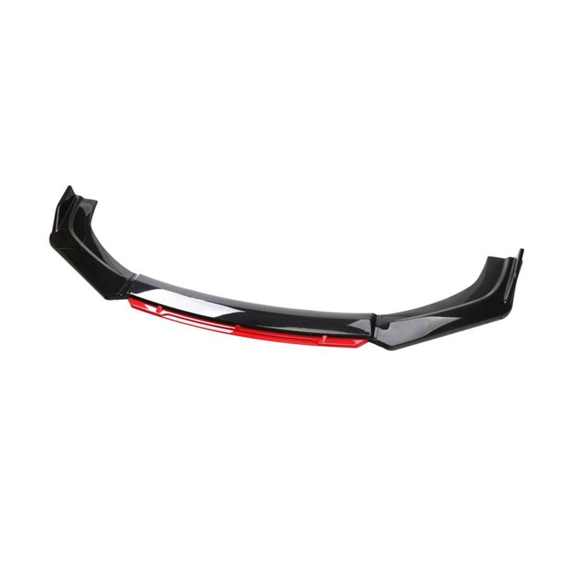 Auto Frontlippe Spoiler Auto Universal Front Schaufel Glanz Auto Vorderen Stoßfänger Lip Body Kit Vorne Unter Lippen Diffusor Spoiler Auto Zubehör Auto Teile Front Spoiler Lippe(Red) von Cvgffs