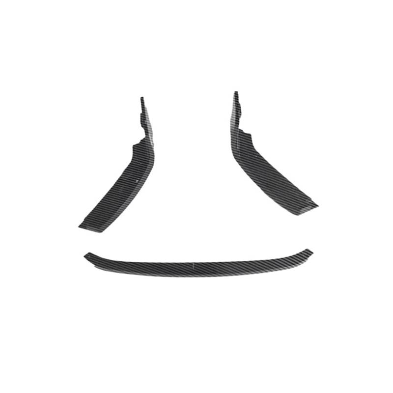 Auto Frontlippe Spoiler Für 2 Serie Für M2 Für G87 2023-2024 3Pcs Auto Frontschürze Spoiler Lip Unteren Schutz Klinge Splitter Front Spoiler Lippe(Carbon Look) von Cvgffs