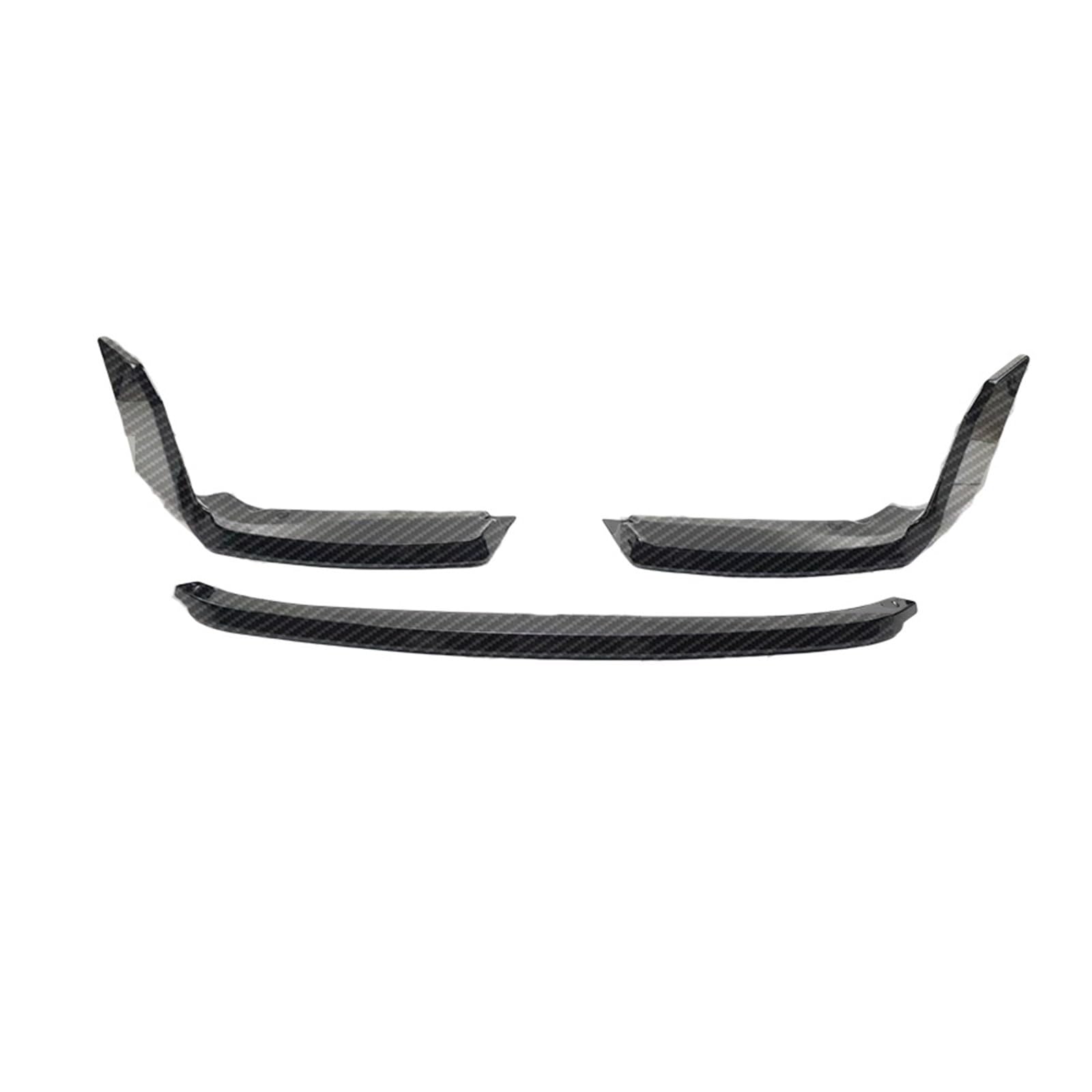 Auto Frontlippe Spoiler Für 2 Serie Für M2 Für G87 2023-3PCS Auto Vorderen Stoßfänger Lip Spoiler Diffusor Schutz Trim Front Spoiler Lippe(Carbon Fiber Look) von Cvgffs