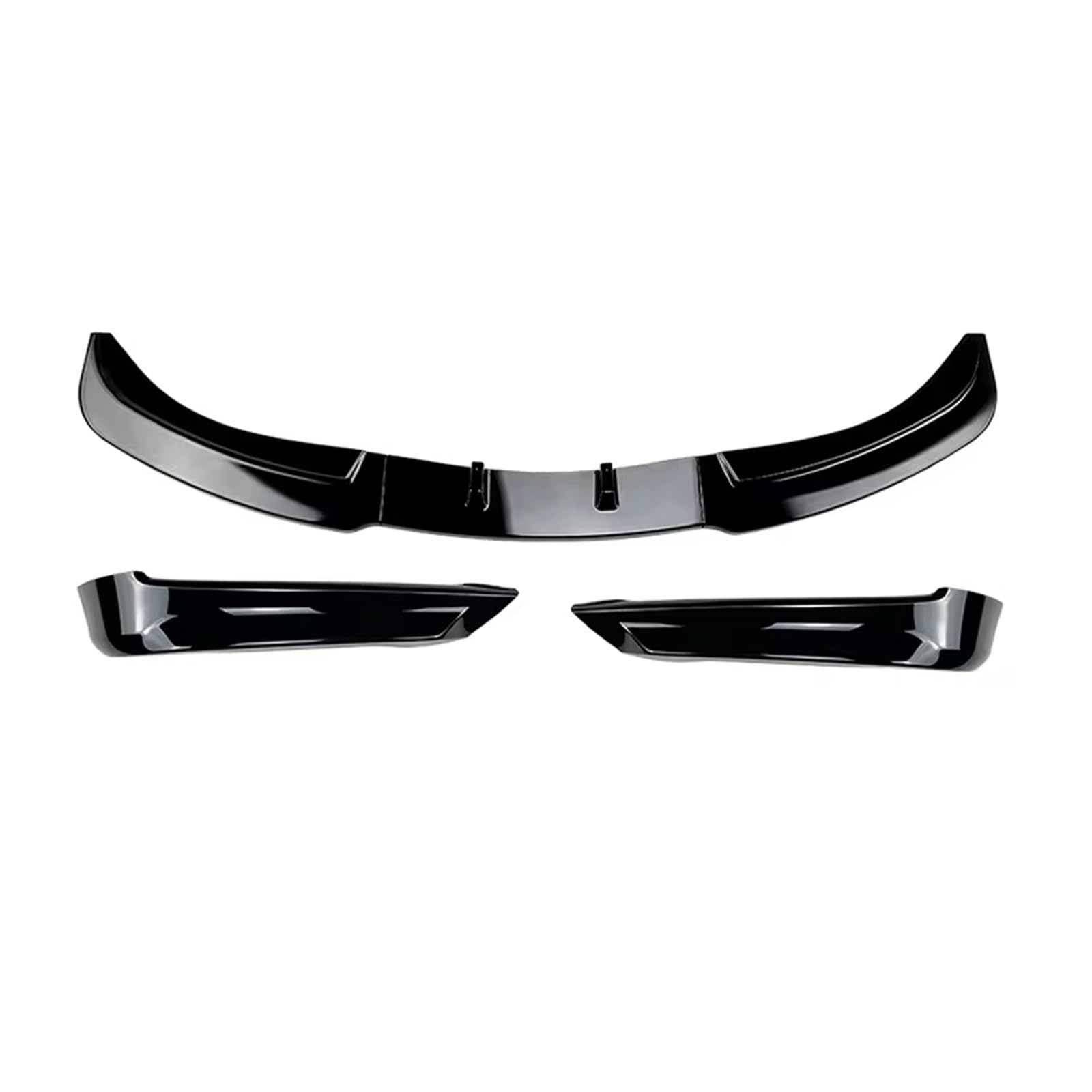 Auto Frontlippe Spoiler Für 3 Serie Für E90 E91 Für Früh Für 320i 325i 2005-2008 Frontschürze Lip Splitter Diffusor Körper Kit Front Spoiler Lippe(Gloss Black Set) von Cvgffs