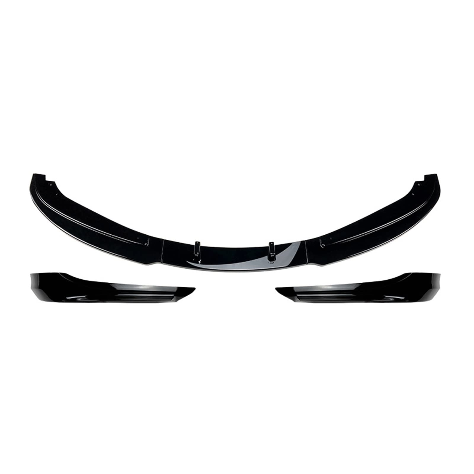 Auto Frontlippe Spoiler Für 3 Serie Für E90 E91 Für LCI Für Facelift 2007-2012 Frontschürze Spoiler Canard Lip Body Kit Front Spoiler Lippe(Gloss Black) von Cvgffs