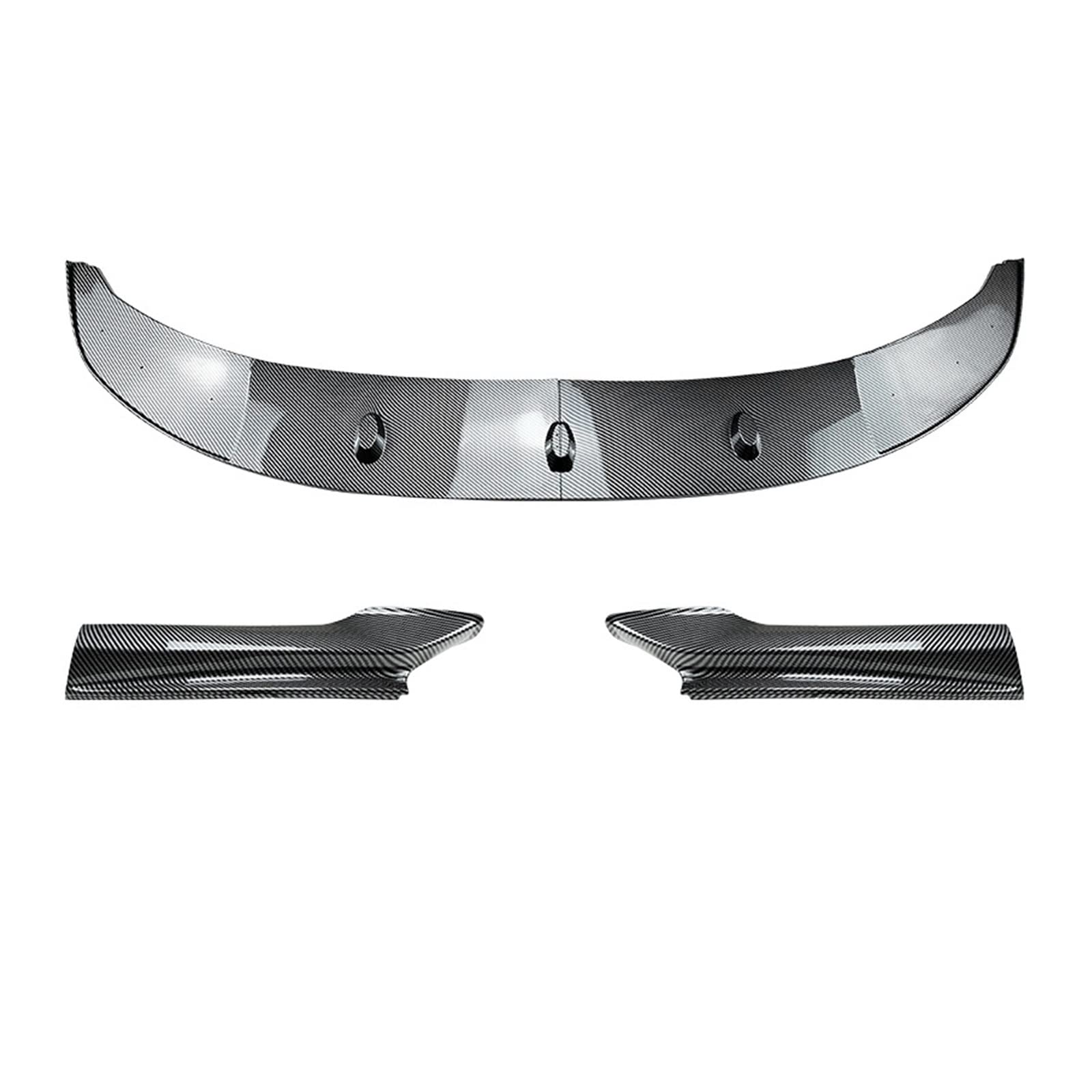 Auto Frontlippe Spoiler Für 5 Serie Für F10 Für 535i 528i Für M-Sport 2011-2016 Frontschürze Lip Body Kit Front Spoiler Lippe(Carbon Fiber Look) von Cvgffs