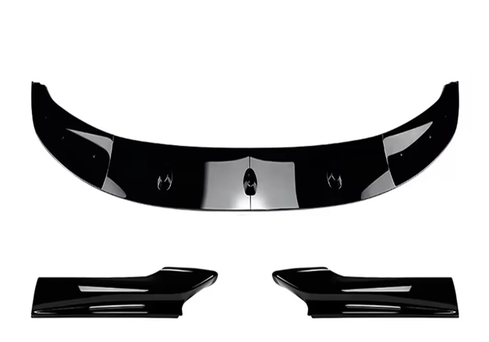 Auto Frontlippe Spoiler Für 5 Serie Für F10 Für F11 Für M Für Sport 2011-2017 Auto Vorderen Stoßfänger Lip Body Kit Spoiler Splitter Stoßstange Lippe Front Spoiler Lippe(Gloss Black) von Cvgffs