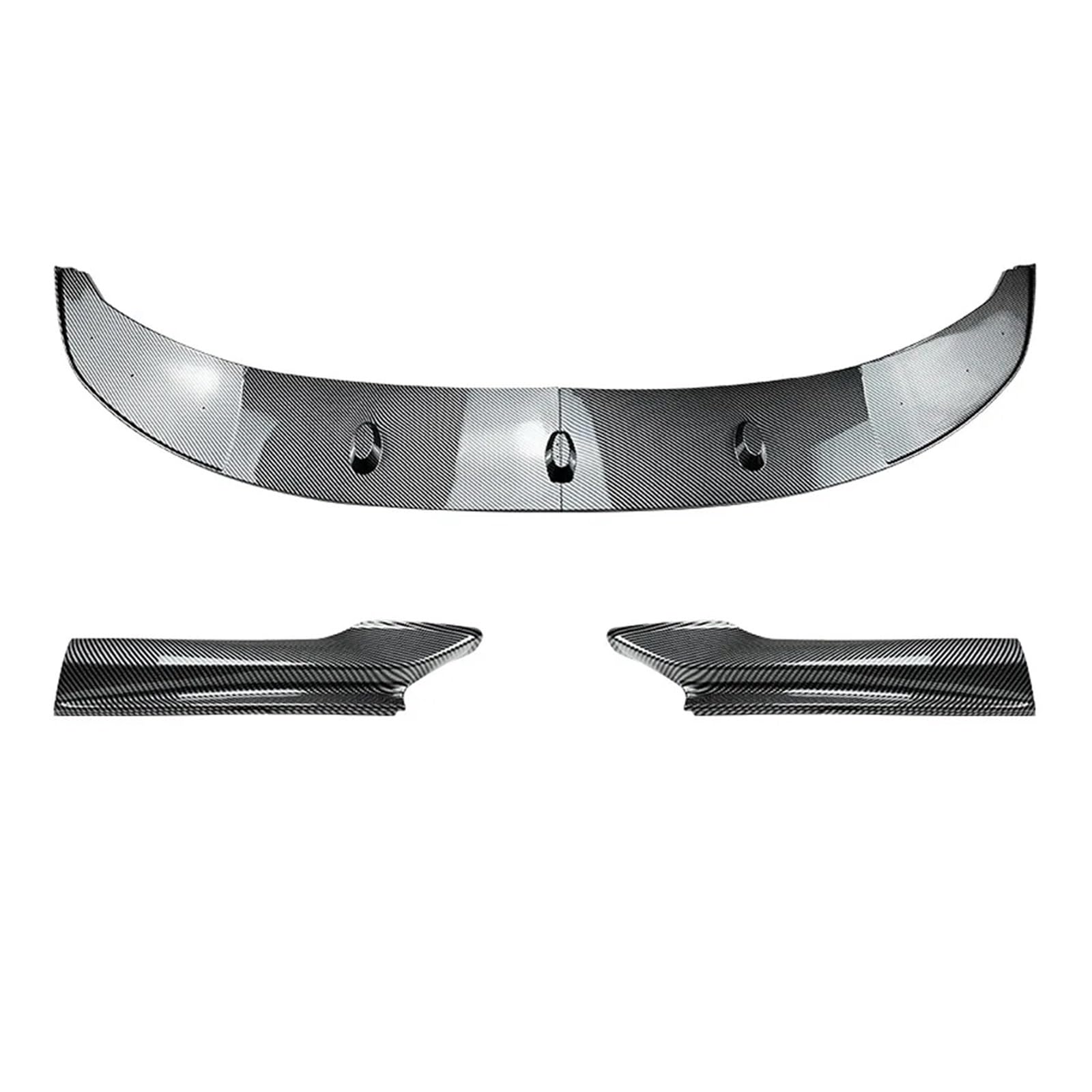 Auto Frontlippe Spoiler Für 5 Serie Für F10 Für F11 Für M-Sport 2011-2017 Front Lip Spoiler Ecke Set Stoßstange Canard Lip Front Spoiler Lippe(Carbon Black) von Cvgffs