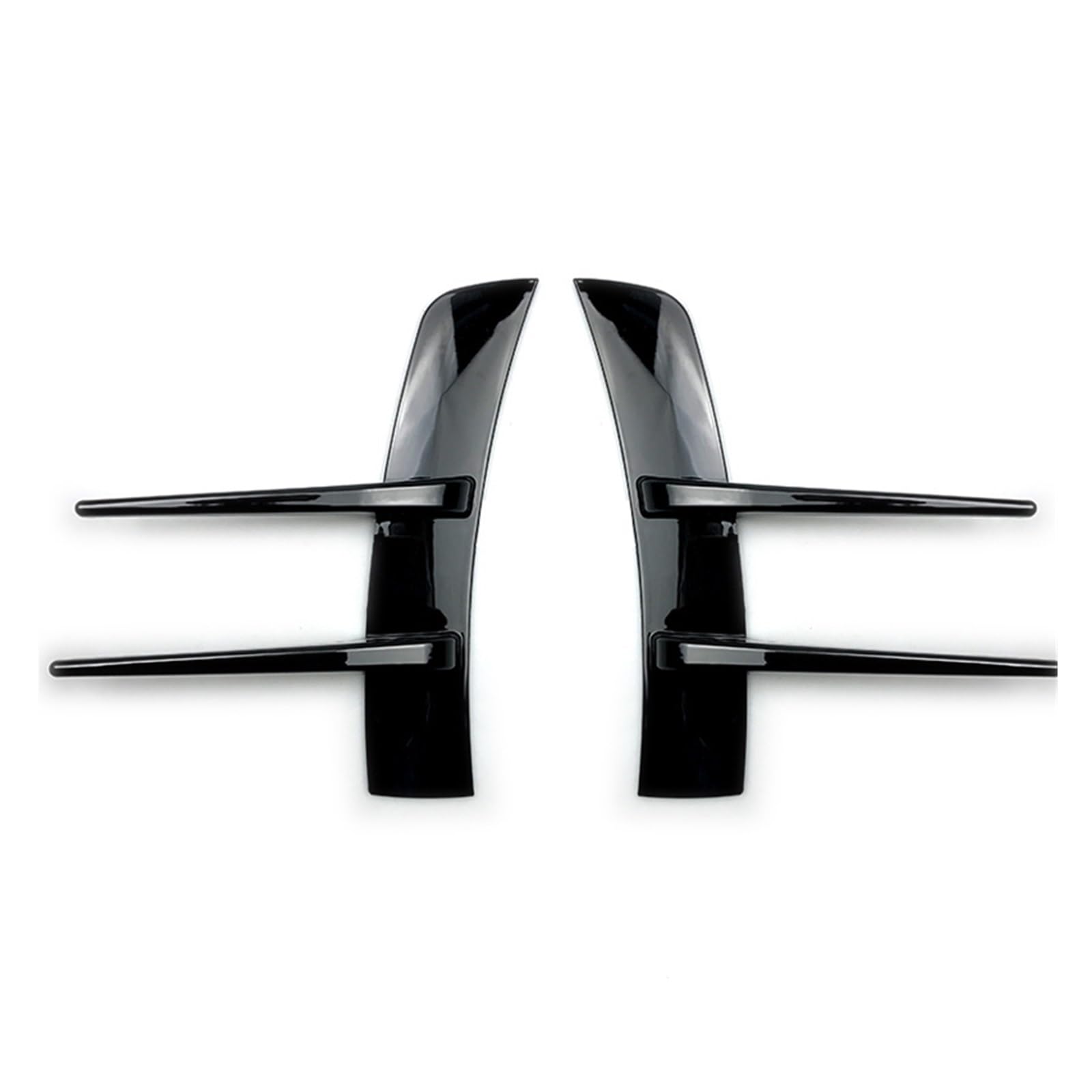 Auto Frontlippe Spoiler Für Benz Für A-Klasse Für A180 Für A200 Für A220 2Pcs Front Stoßstangen Lip Air Vent Trim Spoiler Canards Splitter Front Spoiler Lippe(Schwarz) von Cvgffs