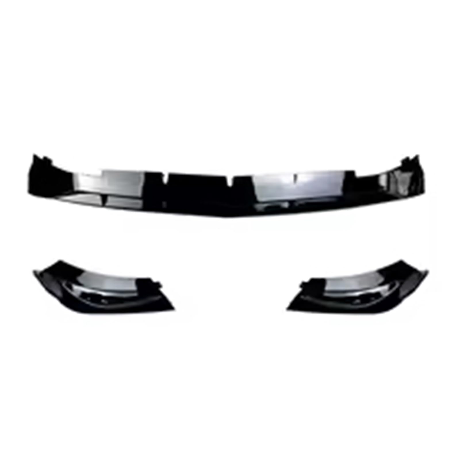 Auto Frontlippe Spoiler Für Benz Für C Klasse Für W206 Für C200 C260 2022-Auto Front Lip Spoiler Canards Klinge Unteren Kühlergrill Körper Kit Front Spoiler Lippe(Gloss Black4) von Cvgffs