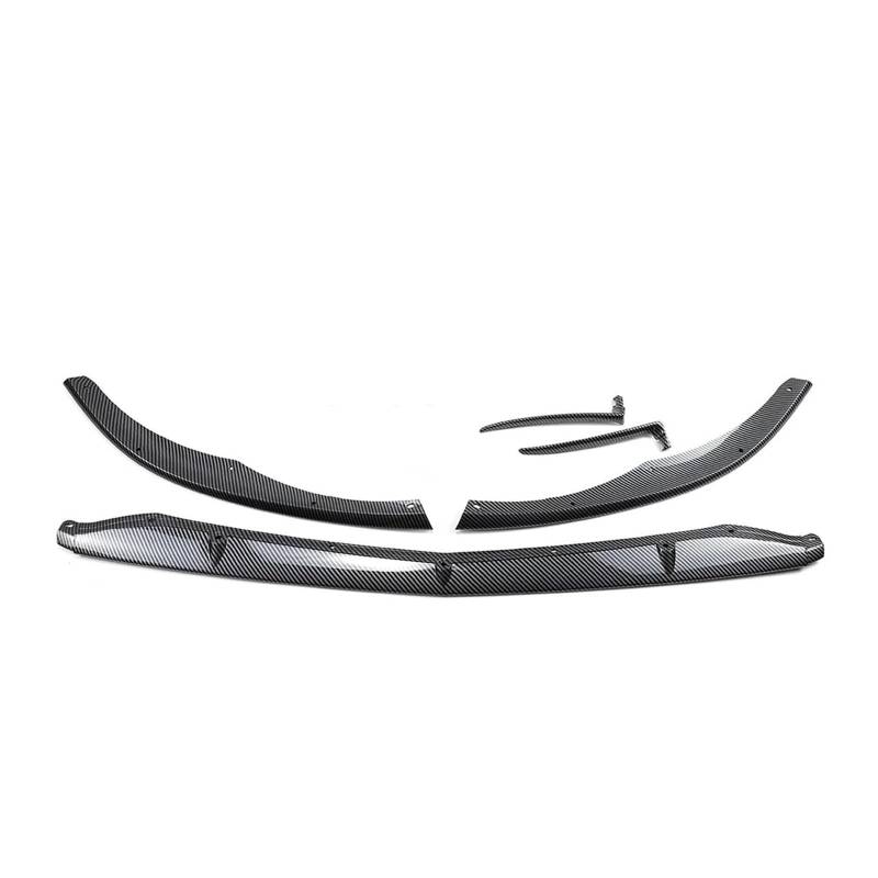 Auto Frontlippe Spoiler Für Benz Für C-klasse Für W205 Für C205 Für S205 Für C63 Für AMG 2015-2022 Frontschürze Lip Spoiler Front Spoiler Lippe(Carbon Fiber Look) von Cvgffs