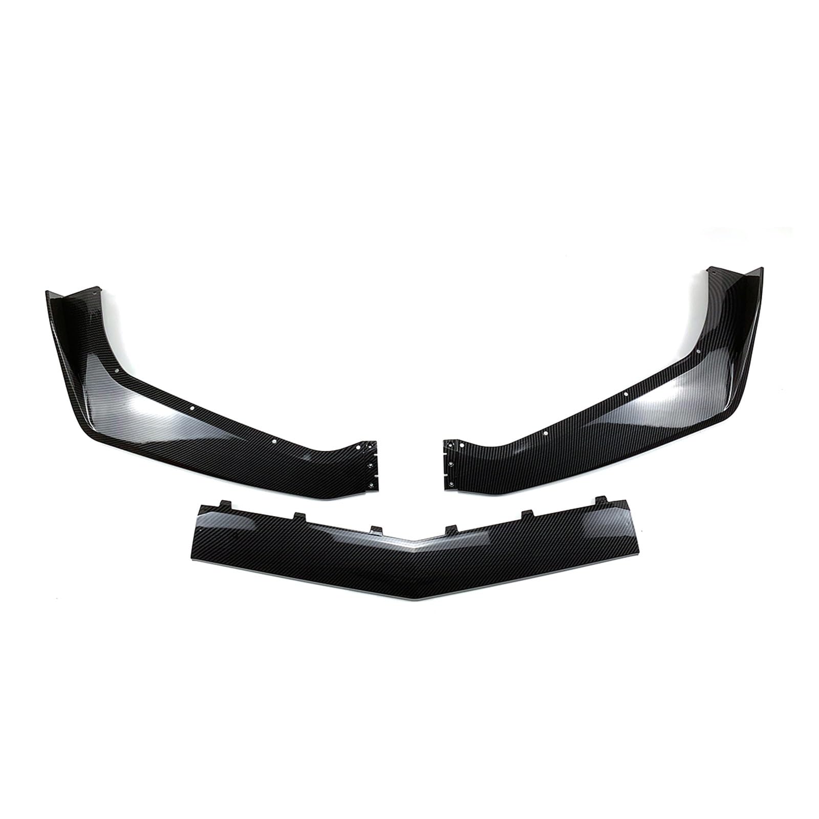 Auto Frontlippe Spoiler Für Chevrolet Für Corvette Für C7 2014-2019 Auto Vorderen Stoßfänger Lip Spoiler Splitter Körper Kit Front Spoiler Lippe(Carbon Fiber Style) von Cvgffs