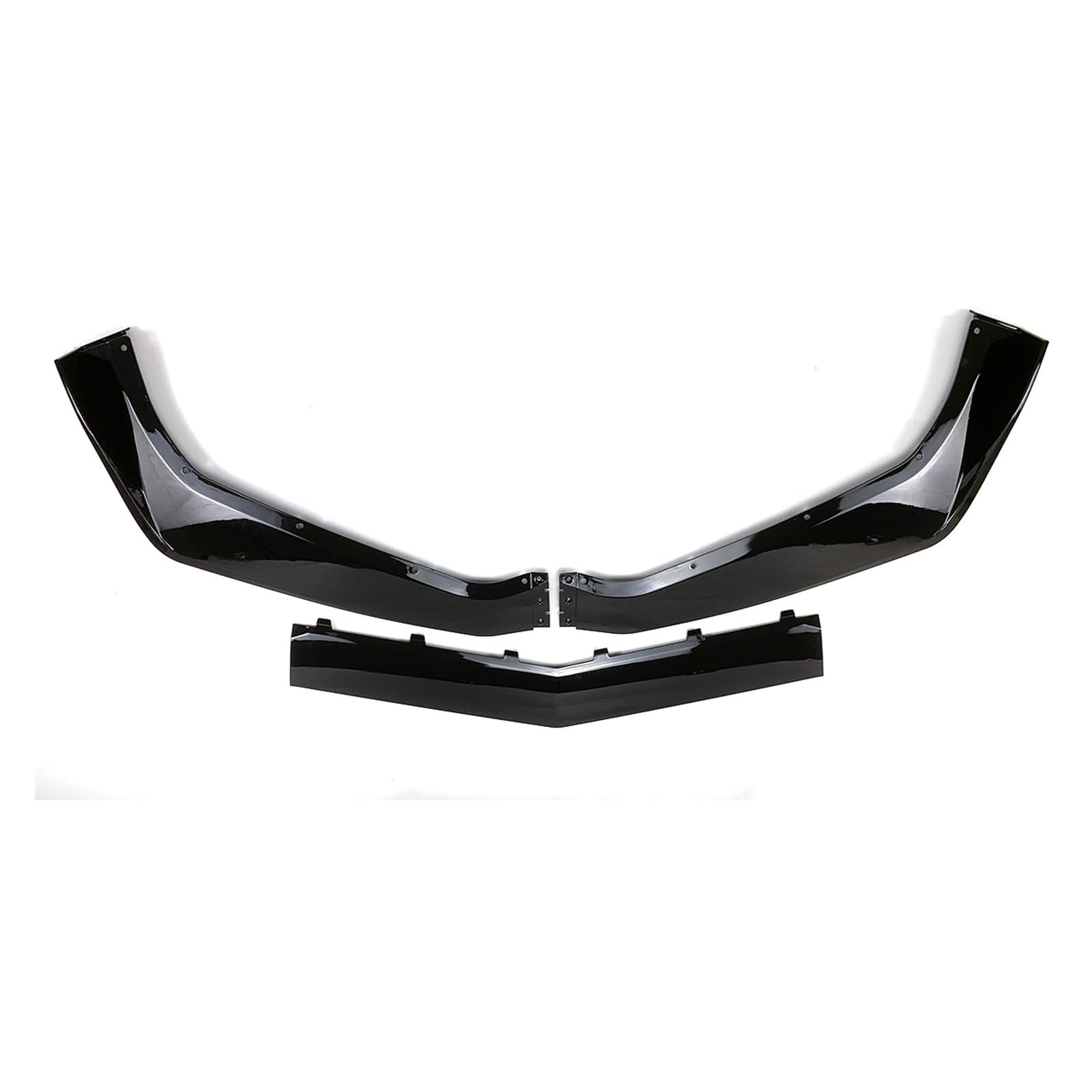 Auto Frontlippe Spoiler Für Chevrolet Für Corvette Für C7 2014-2019 Auto Vorderen Stoßfänger Lip Spoiler Splitter Körper Kit Front Spoiler Lippe(Glossy Black) von Cvgffs