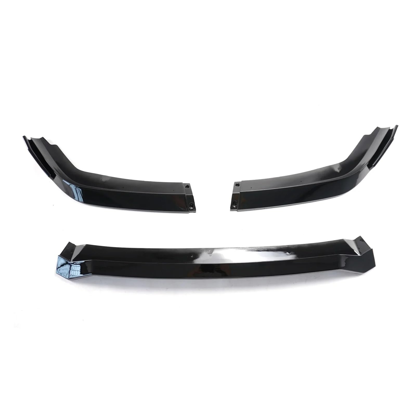 Auto Frontlippe Spoiler Für Civic Für 10th Für Limousine 4 Tür Modell Für FC1 Für FC2 Für FC5 2019-2021 3PCS Auto Vorderen Stoßfänger Lip Spoiler Front Spoiler Lippe(Glossy Black) von Cvgffs