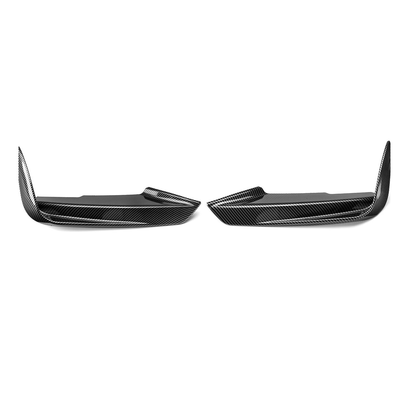 Auto Frontlippe Spoiler Für F30 F31 Für M Für Sport 2012-2019 1 Paar Auto Front Lip Splitter Canards Lampe Augenbraue Rahmen Front Spoiler Lippe(Type A-Carbon Look) von Cvgffs