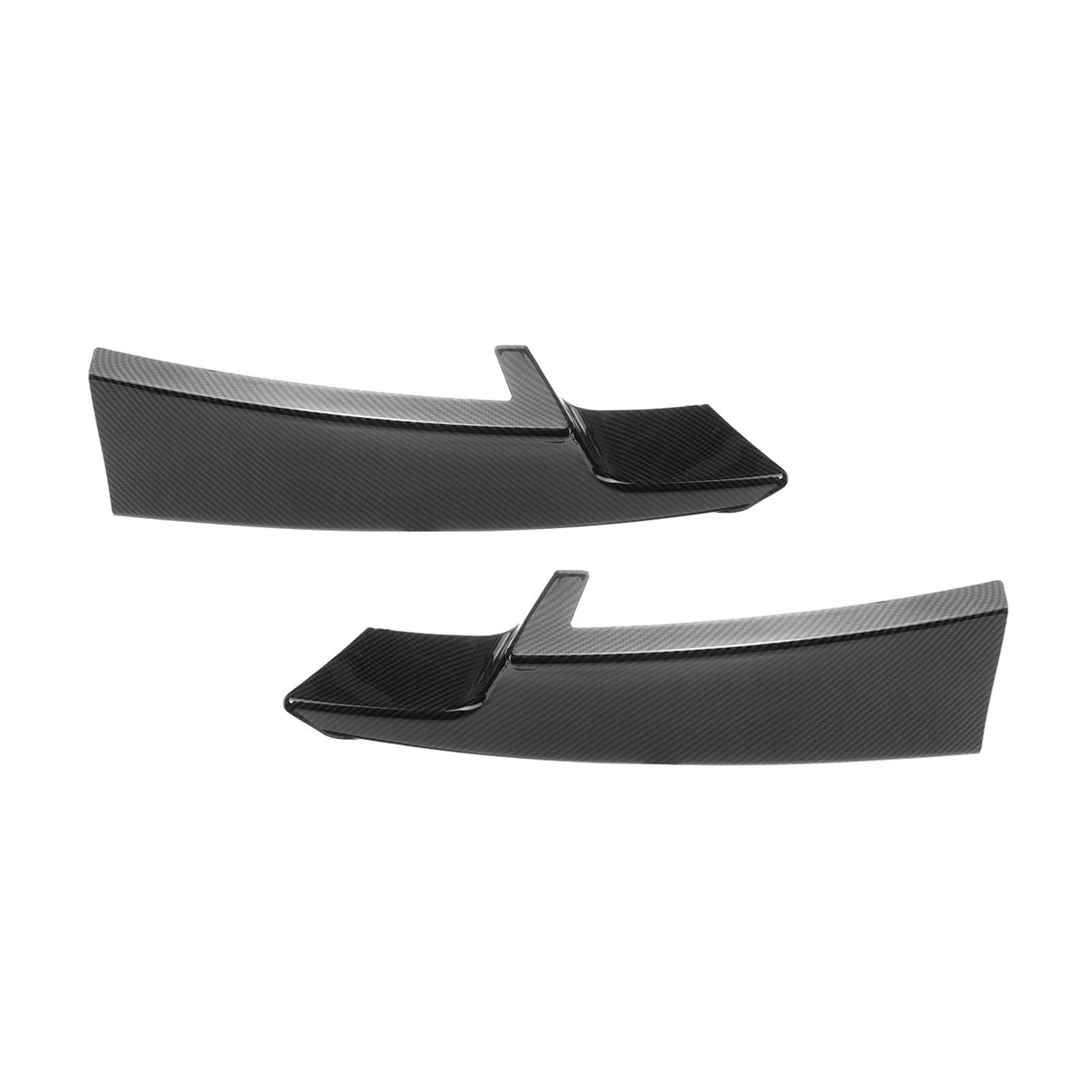 Auto Frontlippe Spoiler Für F30 F31 Für M Für Sport 2012-2019 1 Paar Auto Front Lip Splitter Canards Lampe Augenbraue Rahmen Front Spoiler Lippe(Type B-Carbon Look) von Cvgffs