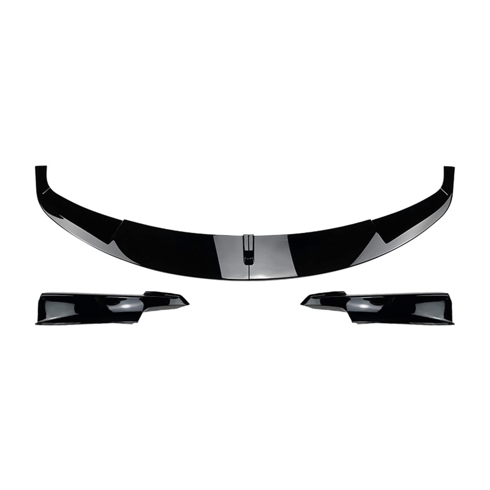 Auto Frontlippe Spoiler Für F30 Für F31 Für M-tech Für M-Sport 2012-2018 Auto Vorderen Stoßfänger Lip Spoiler Body Kit Front Spoiler Lippe(Glossy Black) von Cvgffs